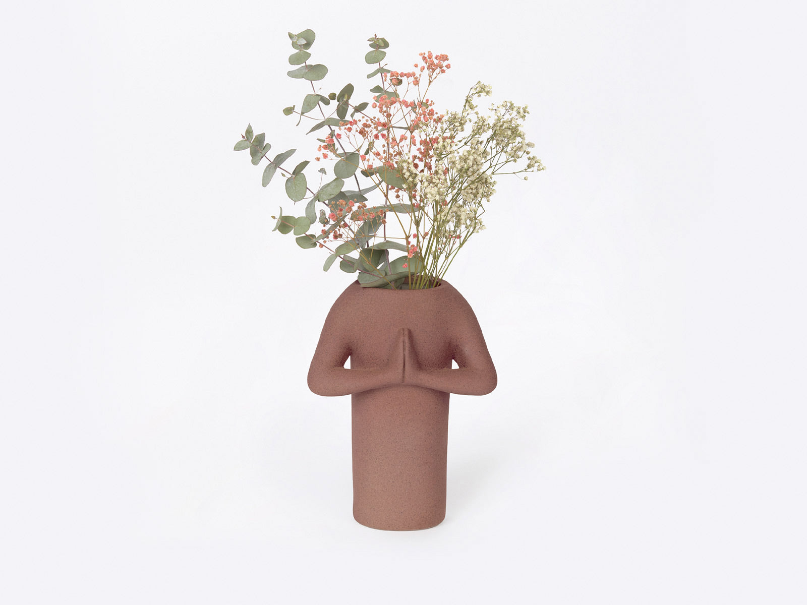 Namaste vase - brun