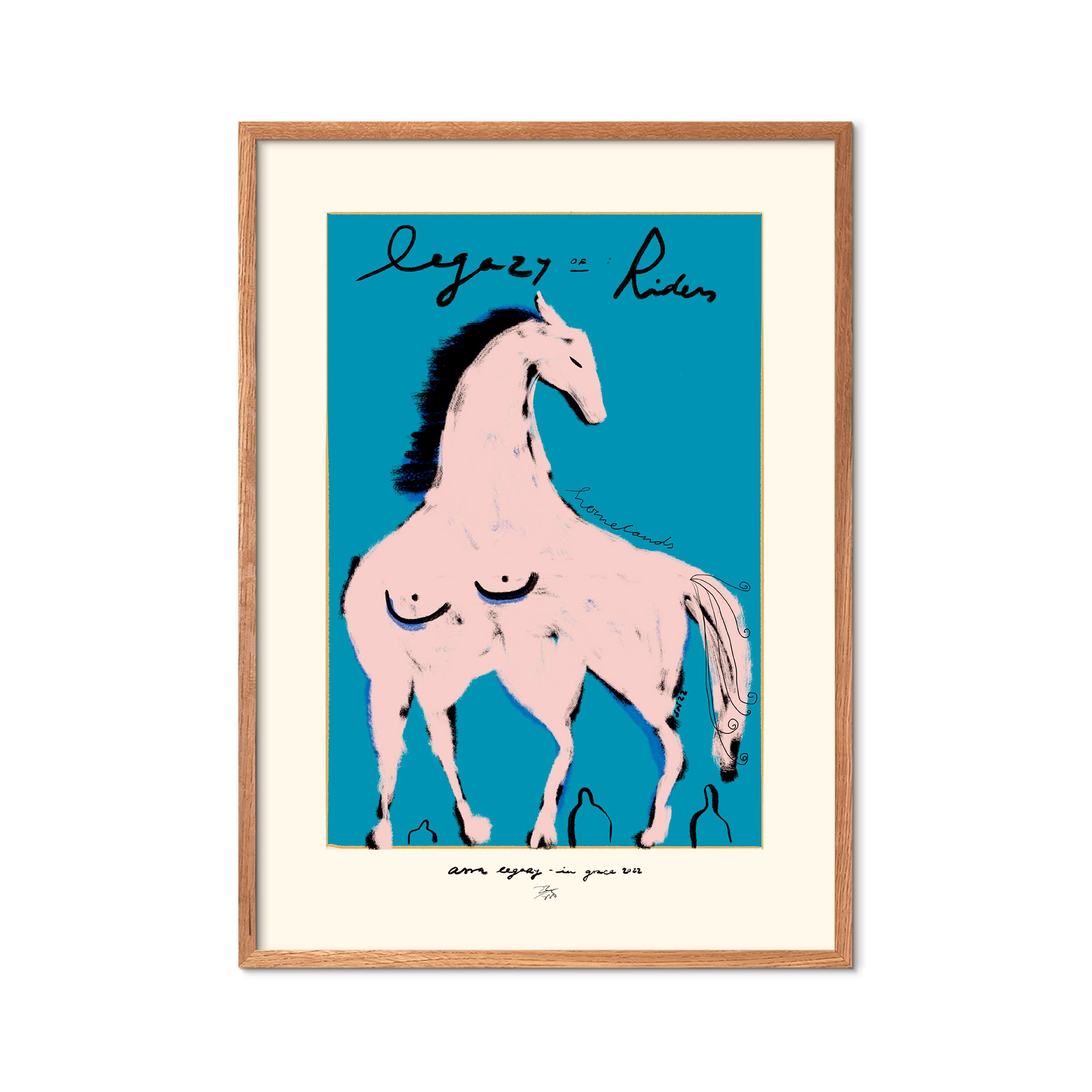 Das Rotes Rabbit Legacy Riders plakat - 30x40 cm.