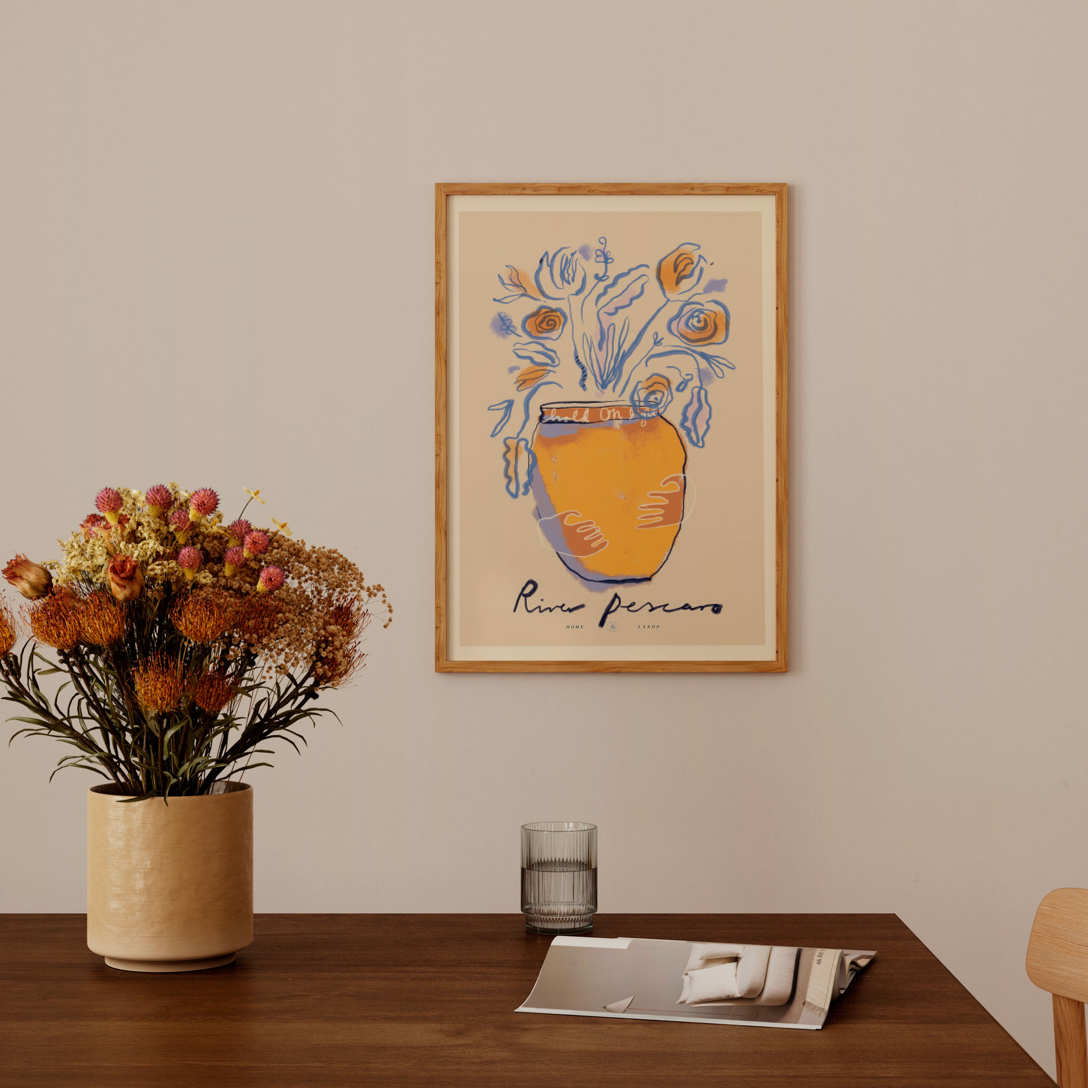 Das Rotes Rabbit River Pescaro plakat - 30x40 cm.