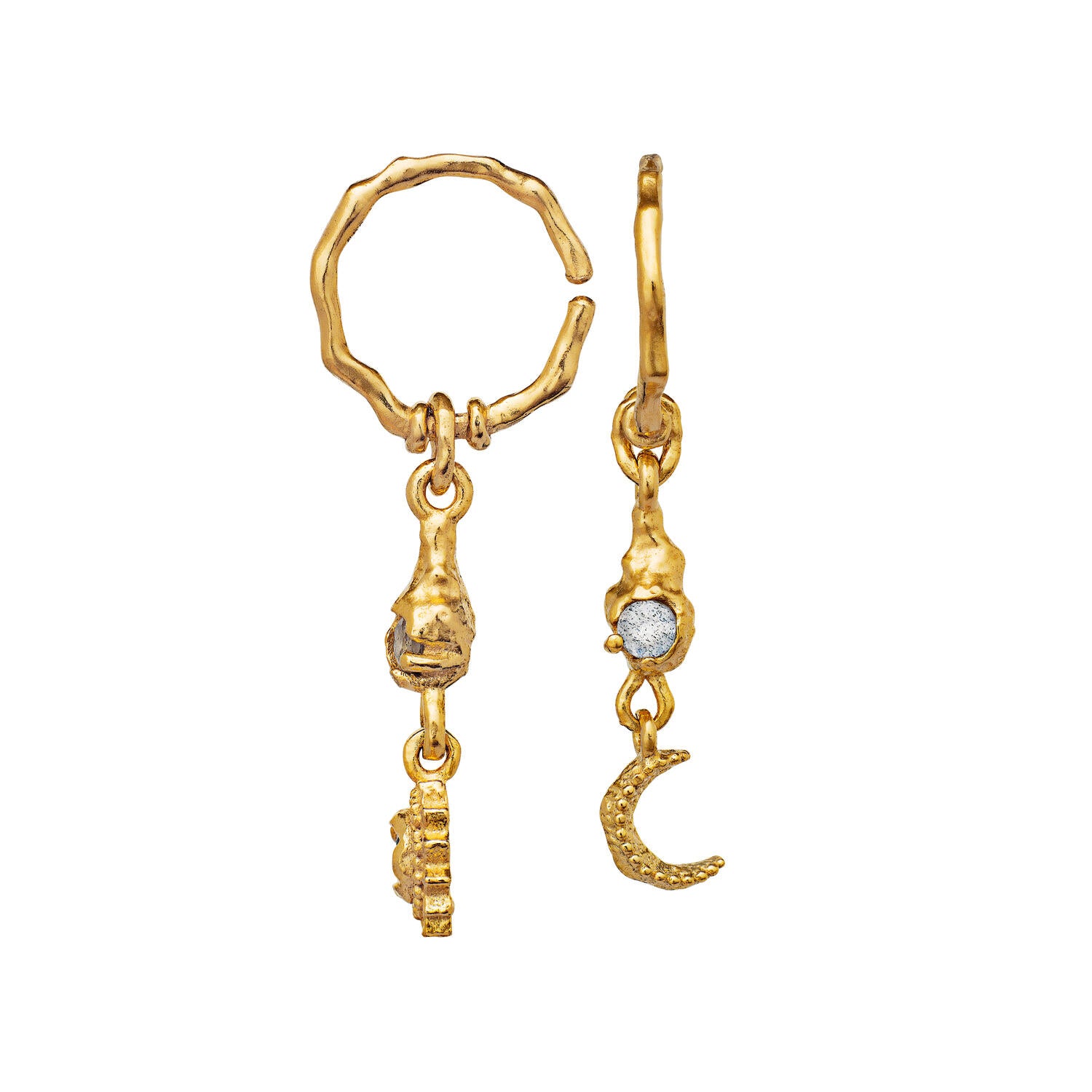 Maanesten Ember øreringe - 18 karat forgyldt - Bahne