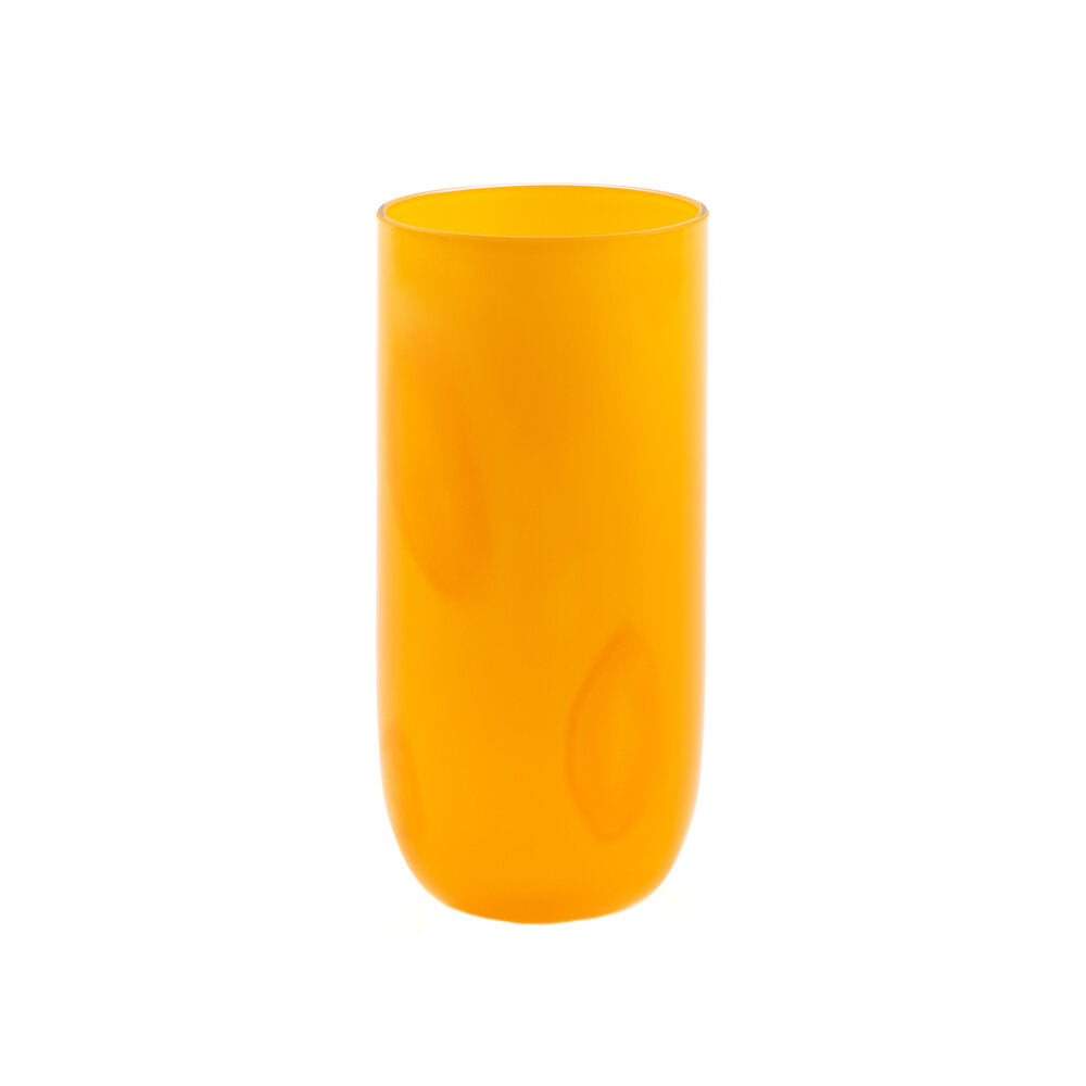Flow Longdrink glas, orange/prikker - 40 cl.