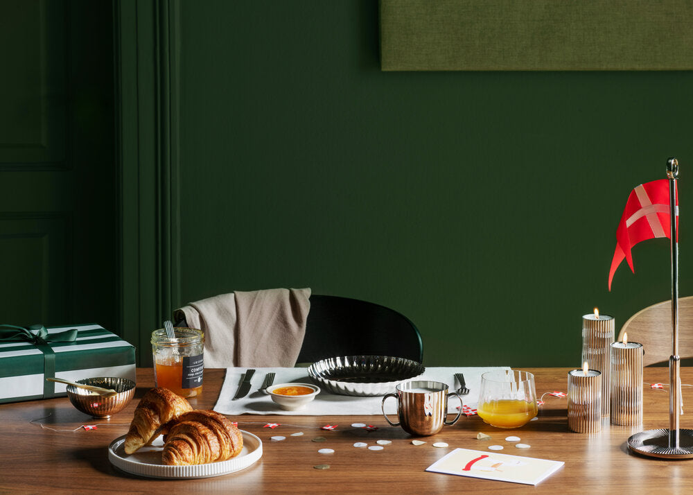 Georg Jensen Bernadotte middagstallerken, hvid - Ø26 cm. - Bahne