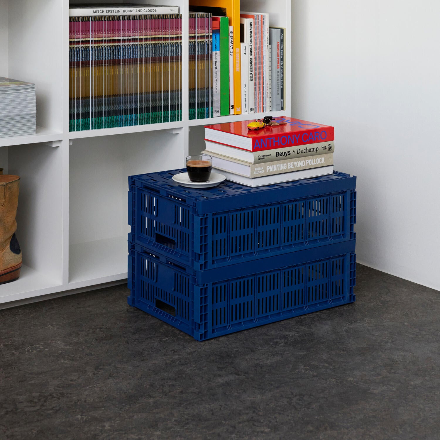 Colour Crate L kasse - Dark Blue