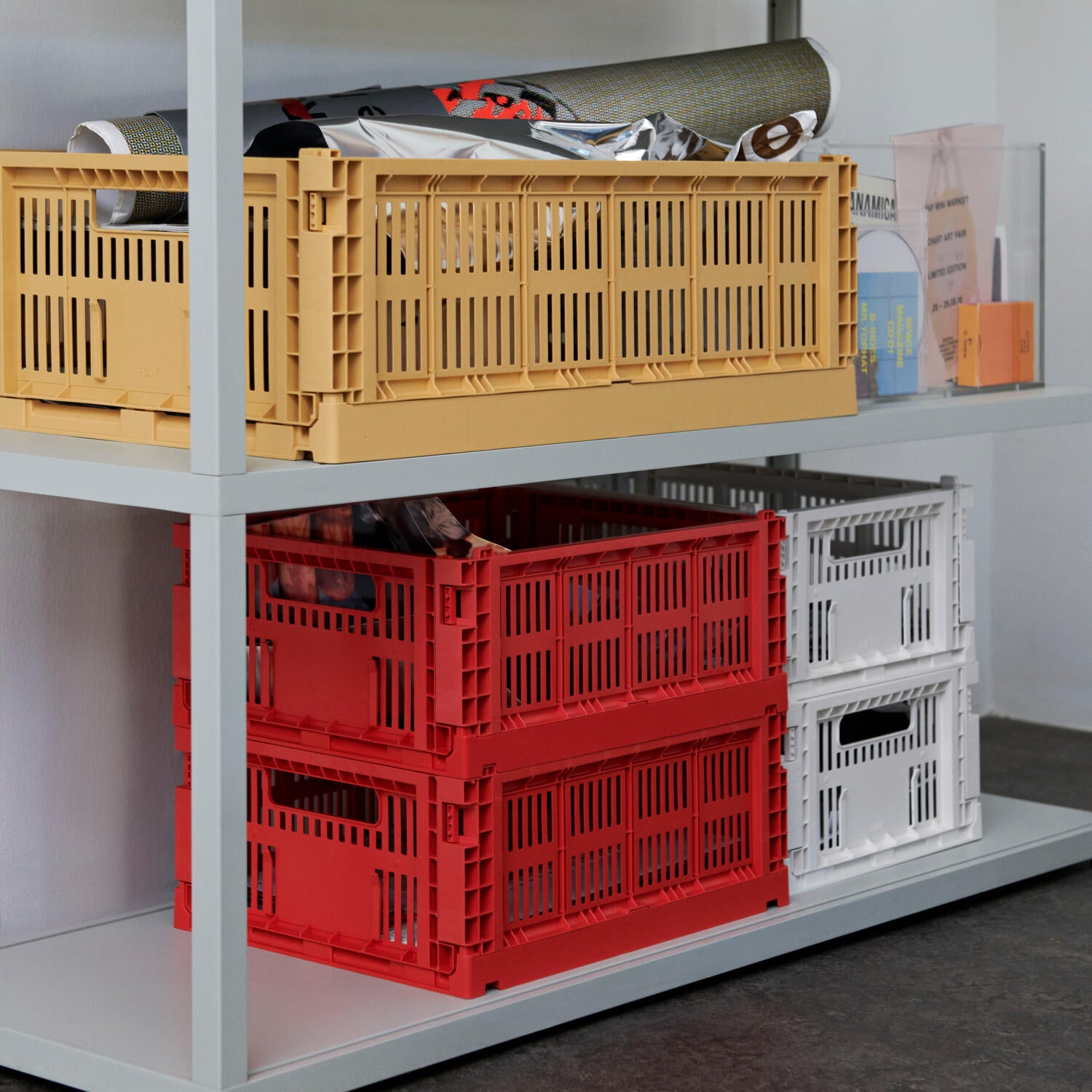 Colour Crate L kasse - Off White
