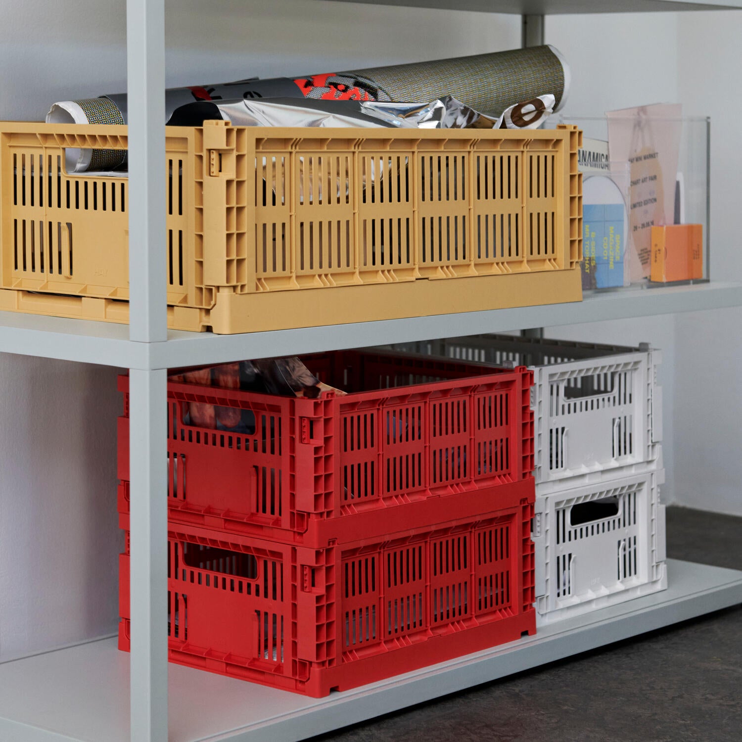 Colour Crate kasse, M - Off White