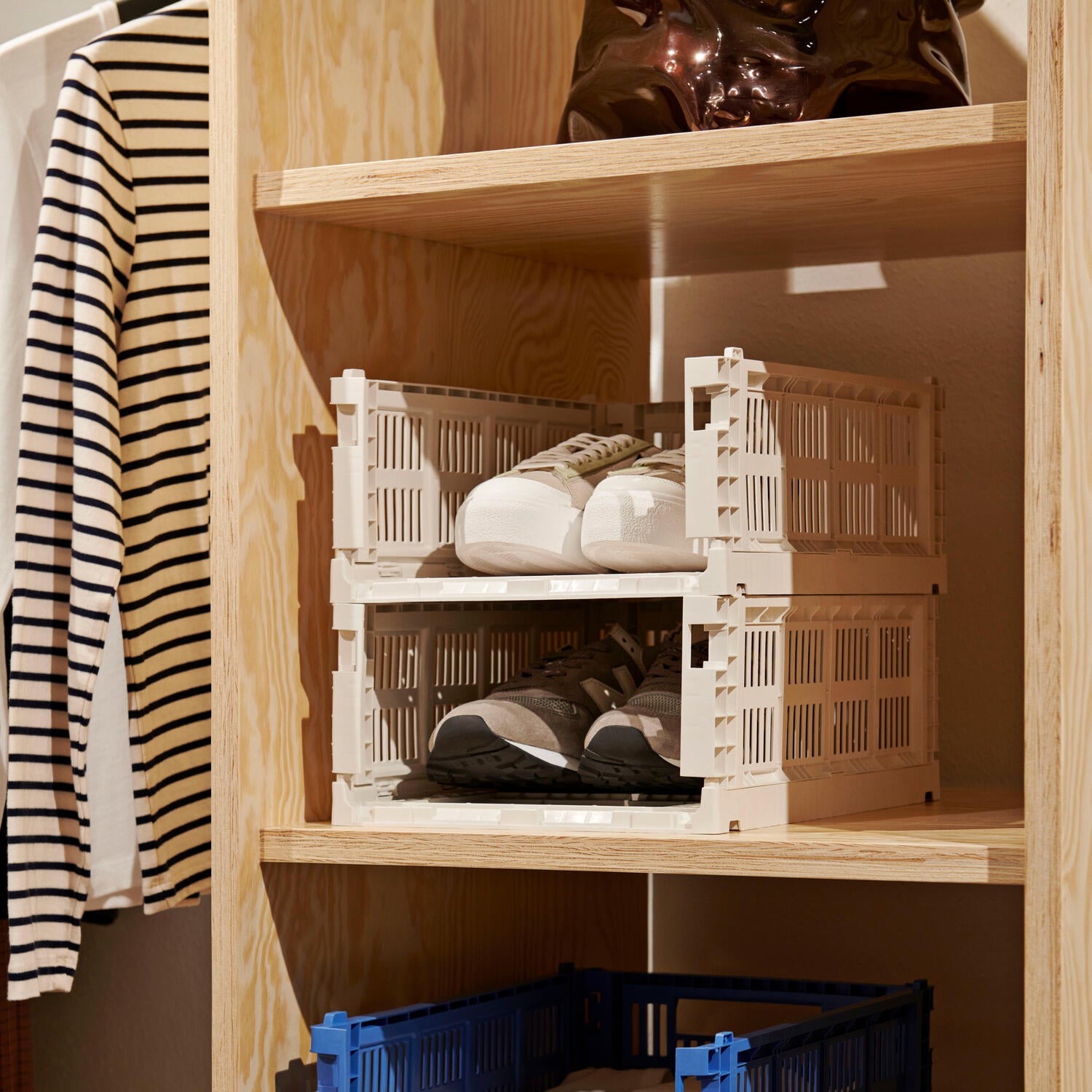 Colour Crate L kasse - Off White