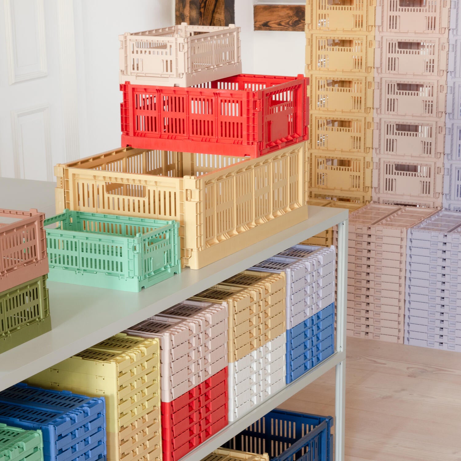 Colour Crate S kasse - Dark Mint