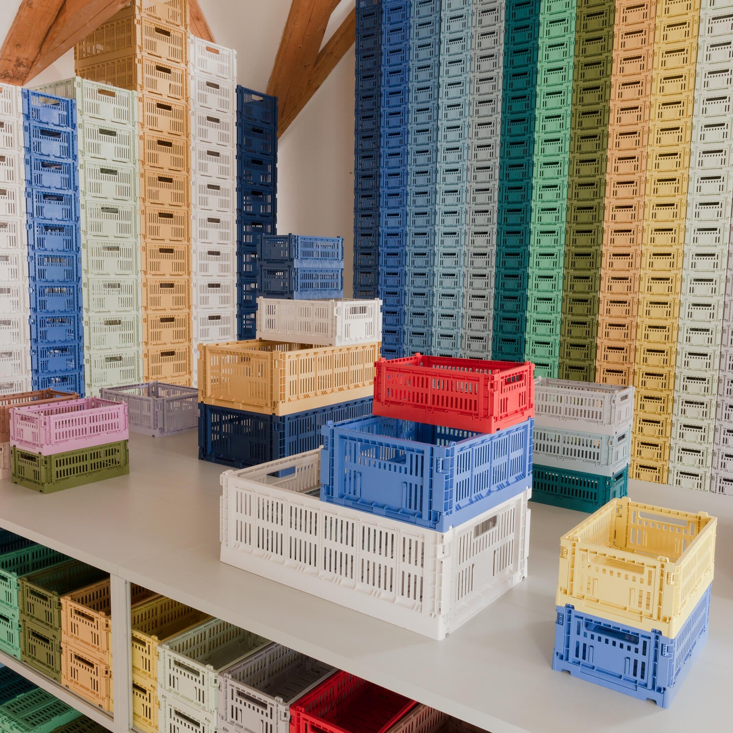 Colour Crate L kasse - Off White