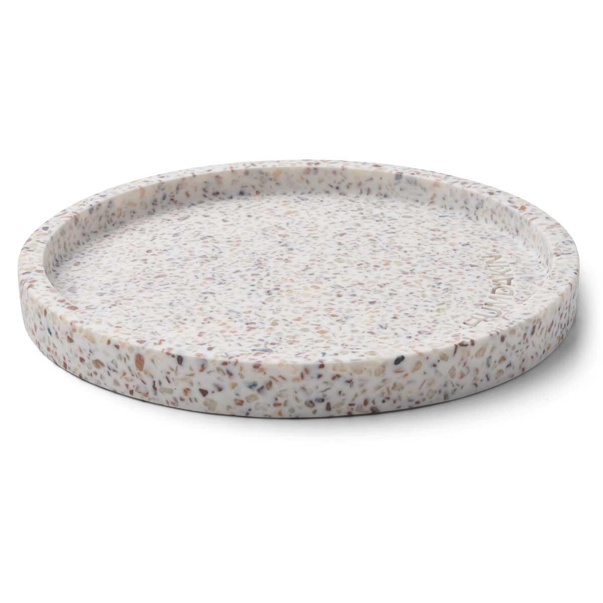 Terrazzo rund bakke - natural