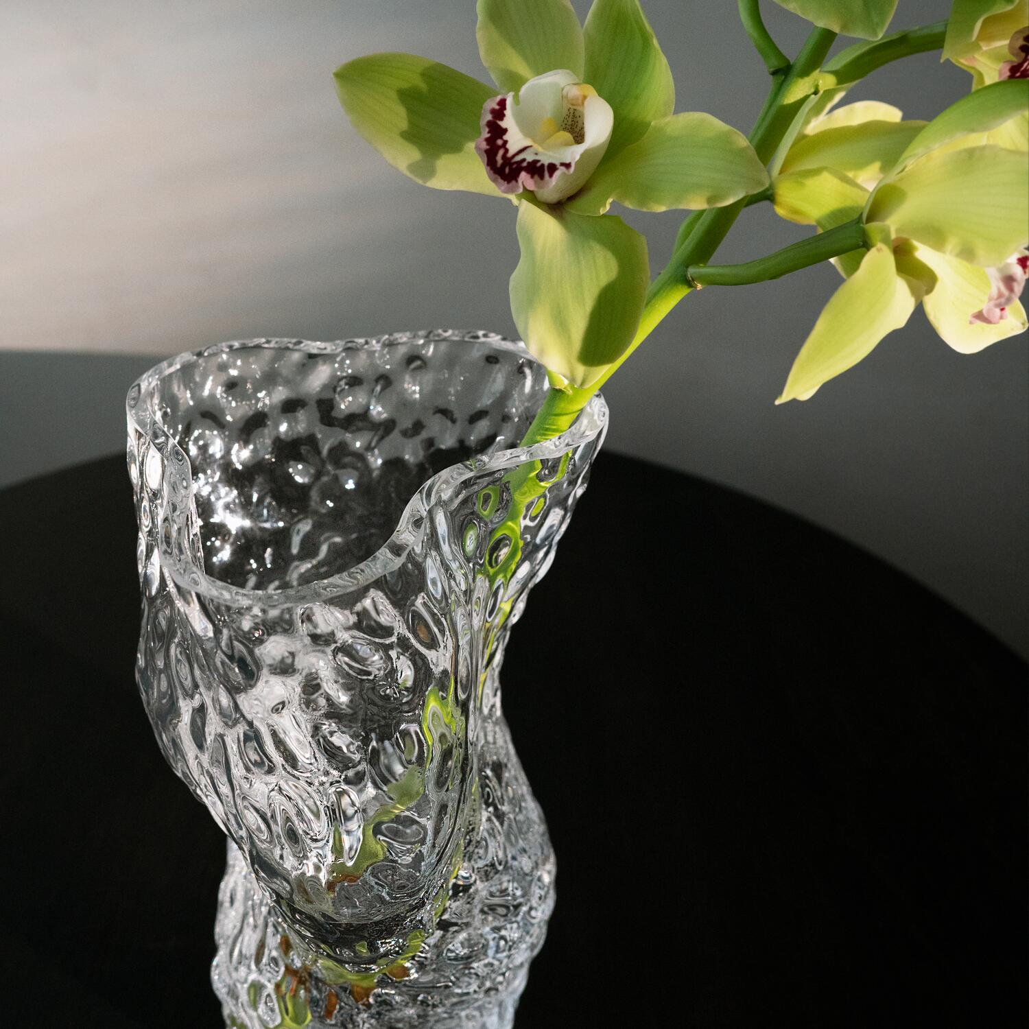 Ostrea Rock Glass vase - klar
