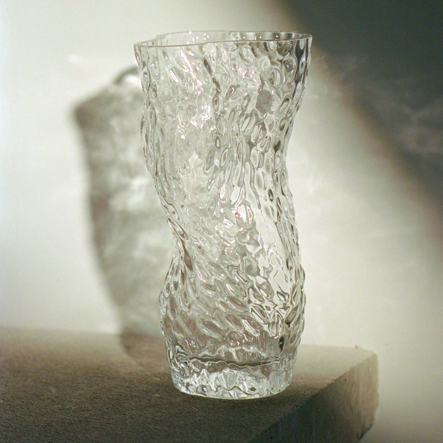 Ostrea Rock Glass vase - klar
