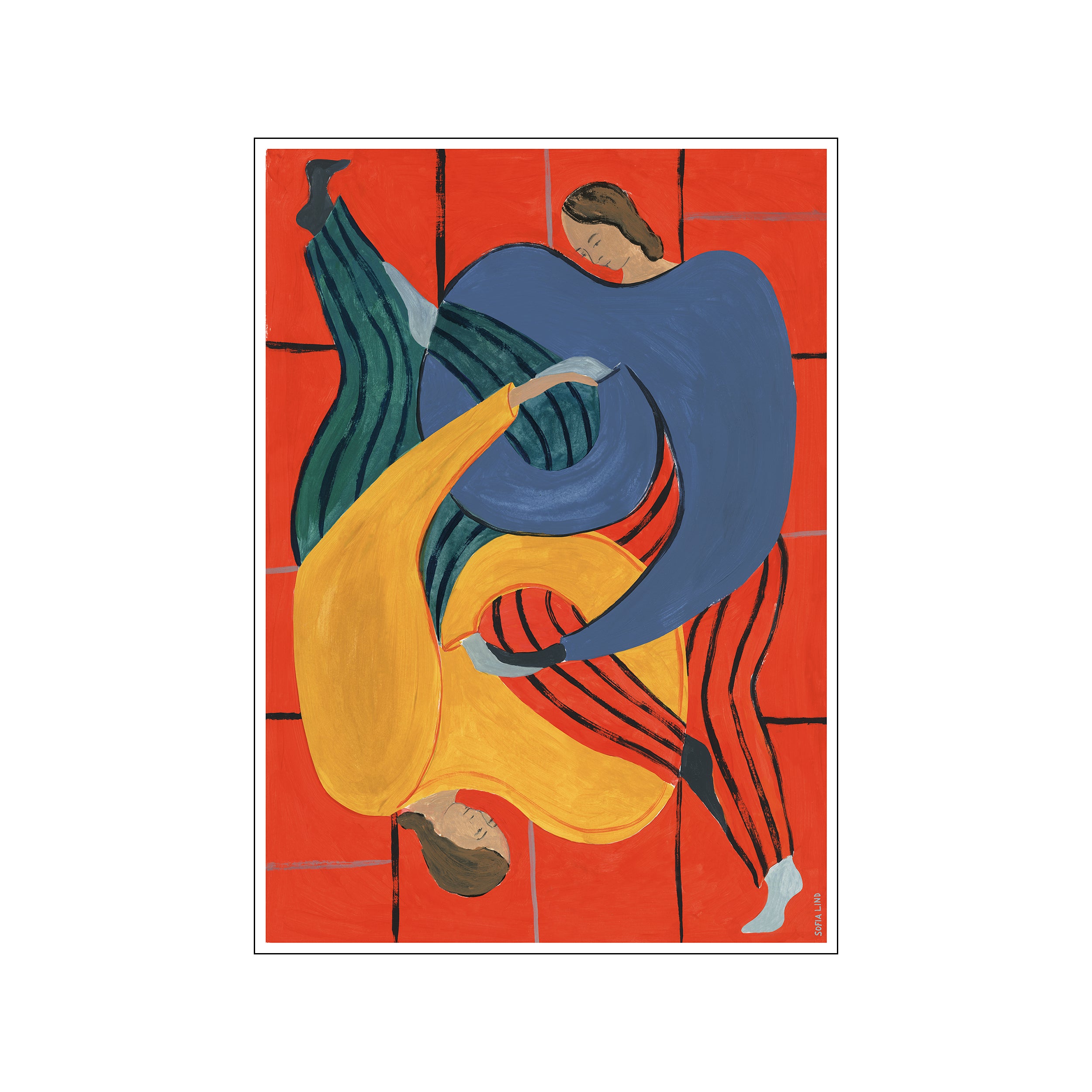 The Poster Club x Sofia Lind Hold You, rød - 30x40 cm.