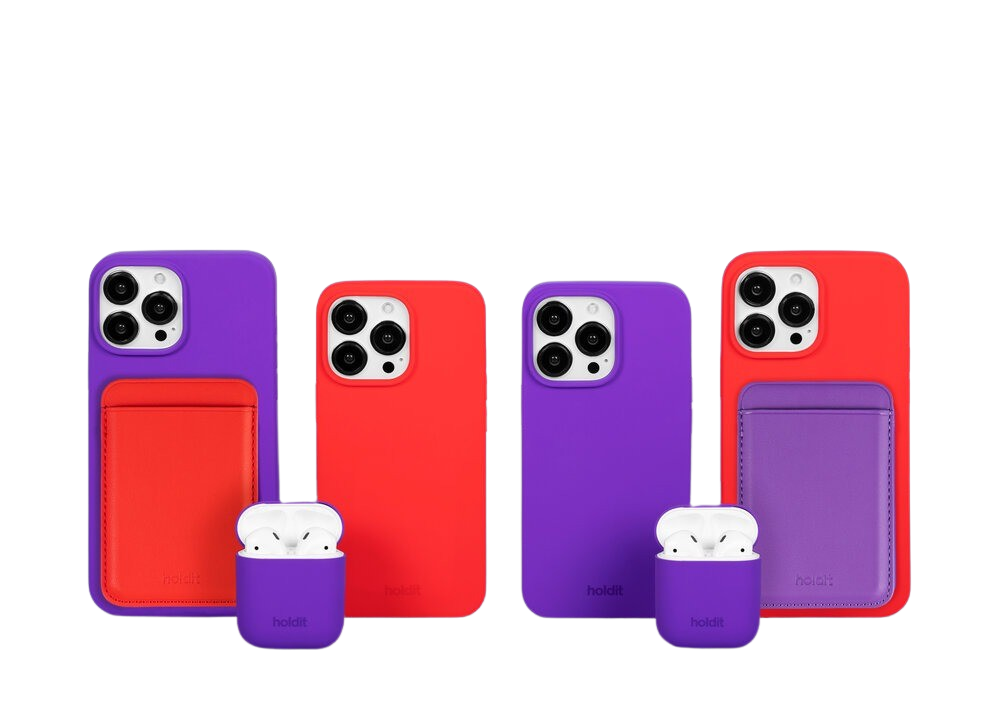 Silicone AirPods 1/2 cover - Bright Purple