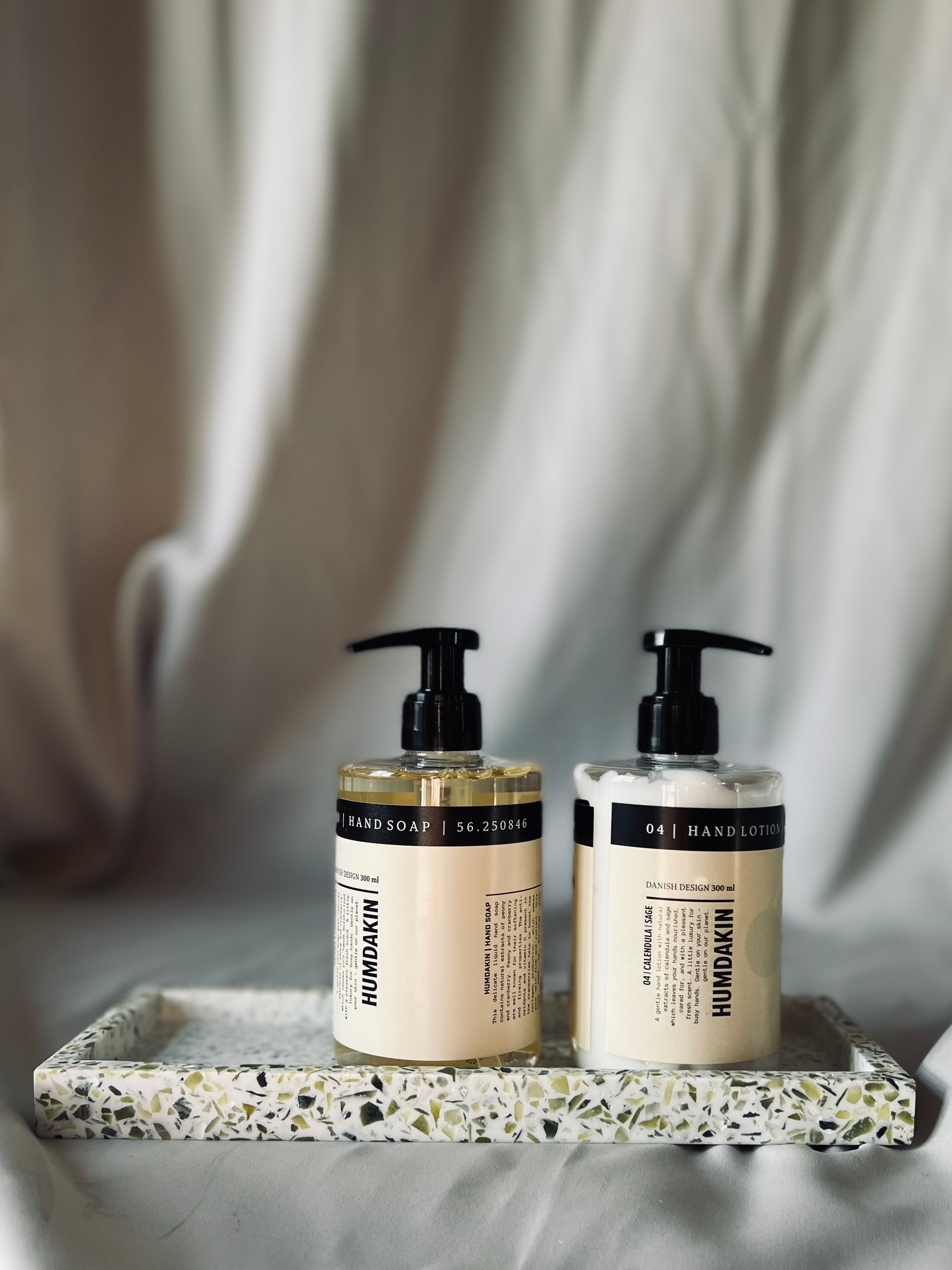 Terrazzo bakke, Natural - 10x25 cm.