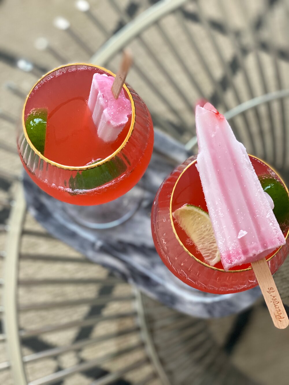 Gin&Tonic glas Palermo guldfarvet, 65cl - 4 stk.