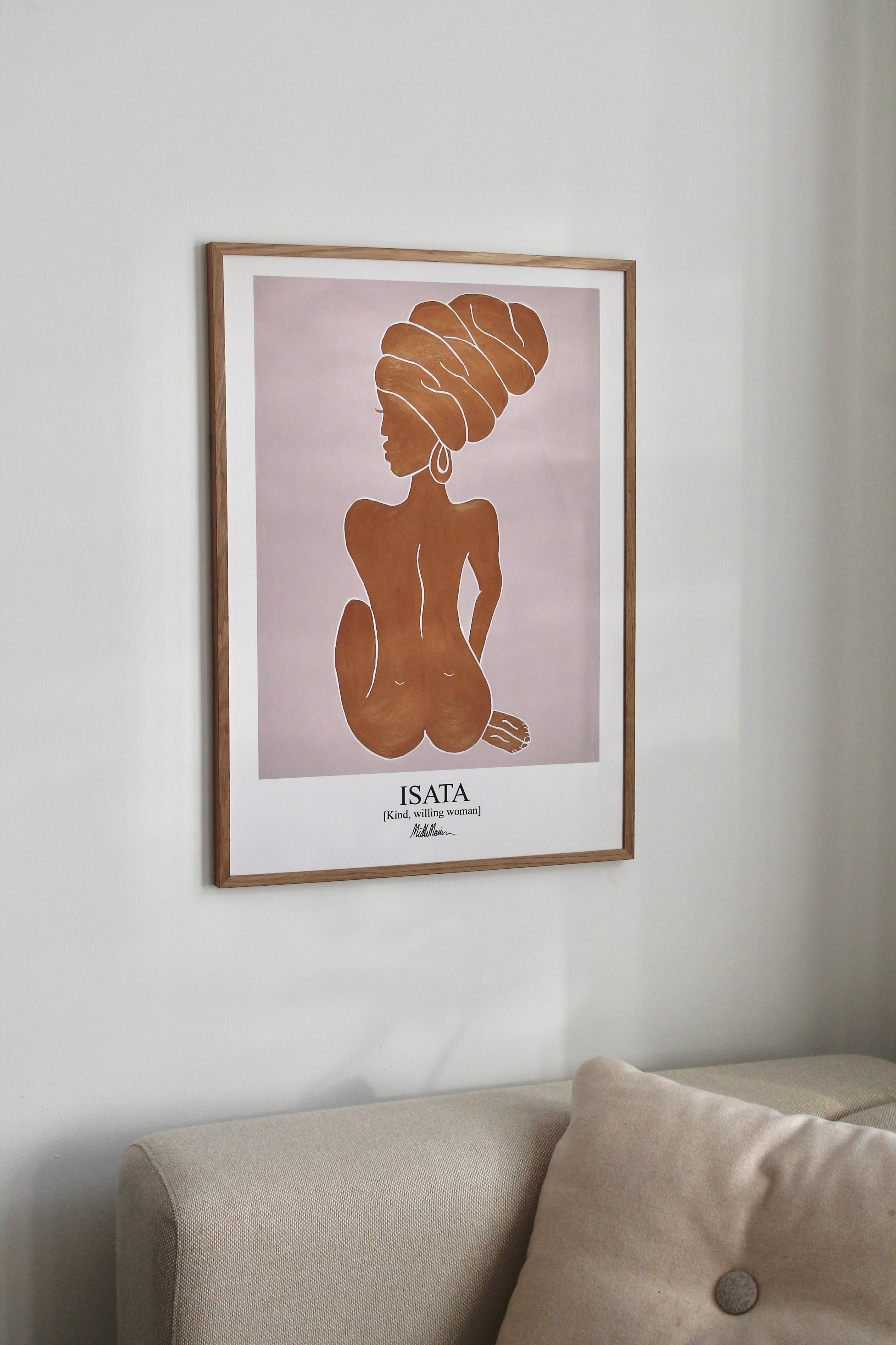 Morais Artworks Isata plakat - Orange