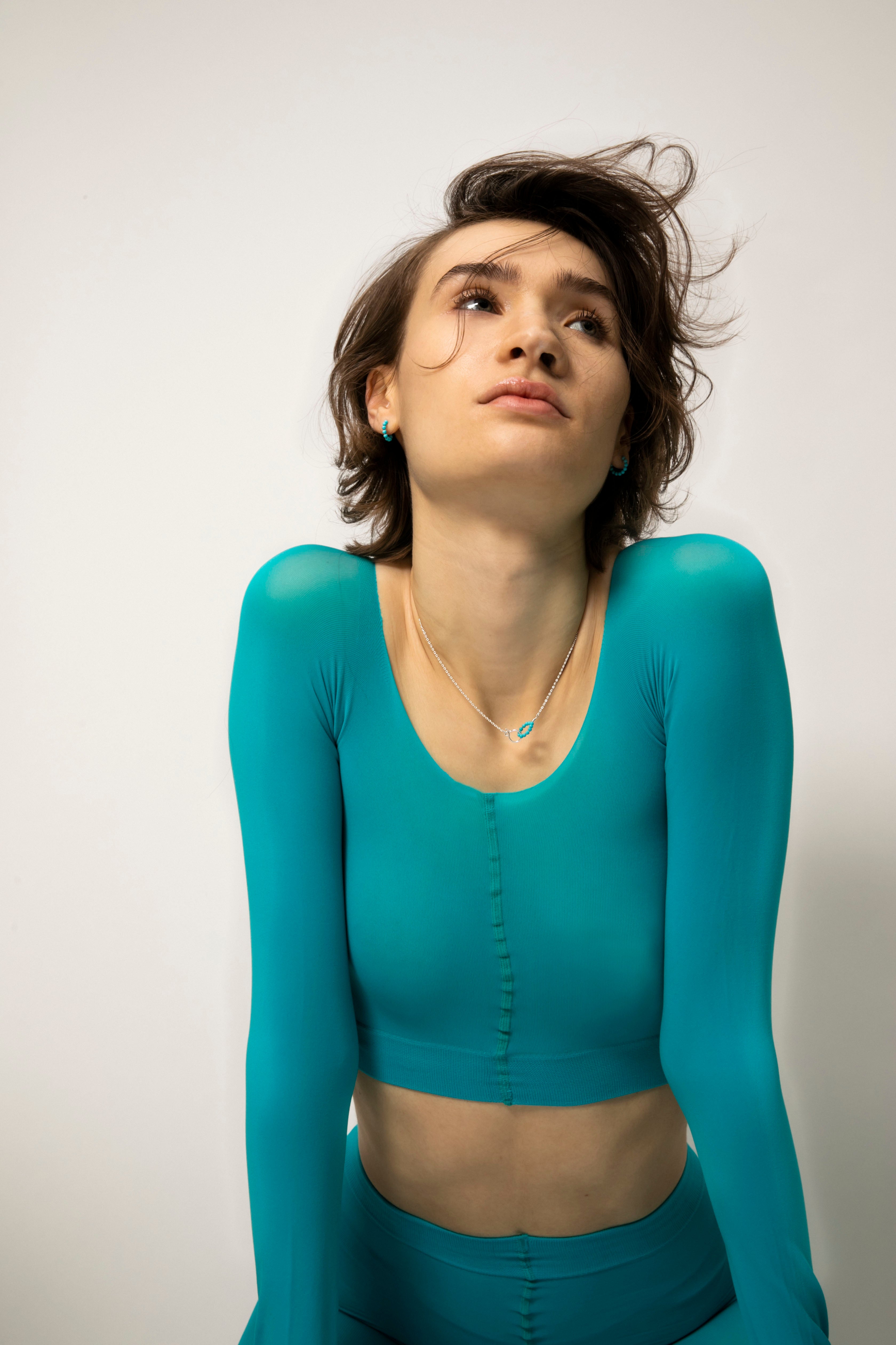 Bermuda Turquoise Lock halskæde - forgyldt