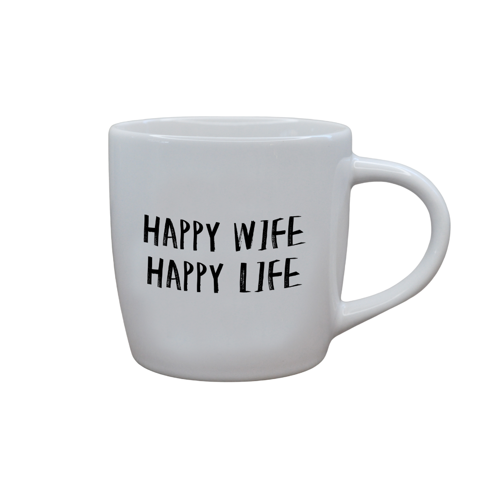 Happy Wife krus - Hvid