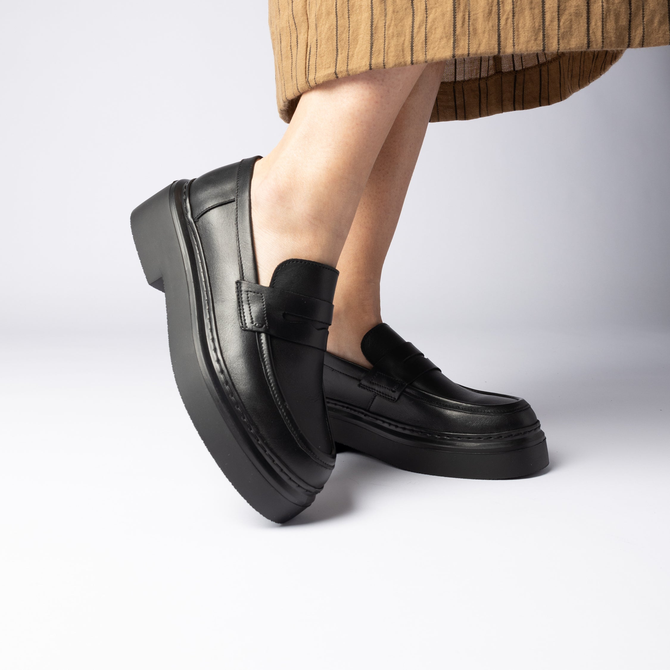 June loafers - Black Leather