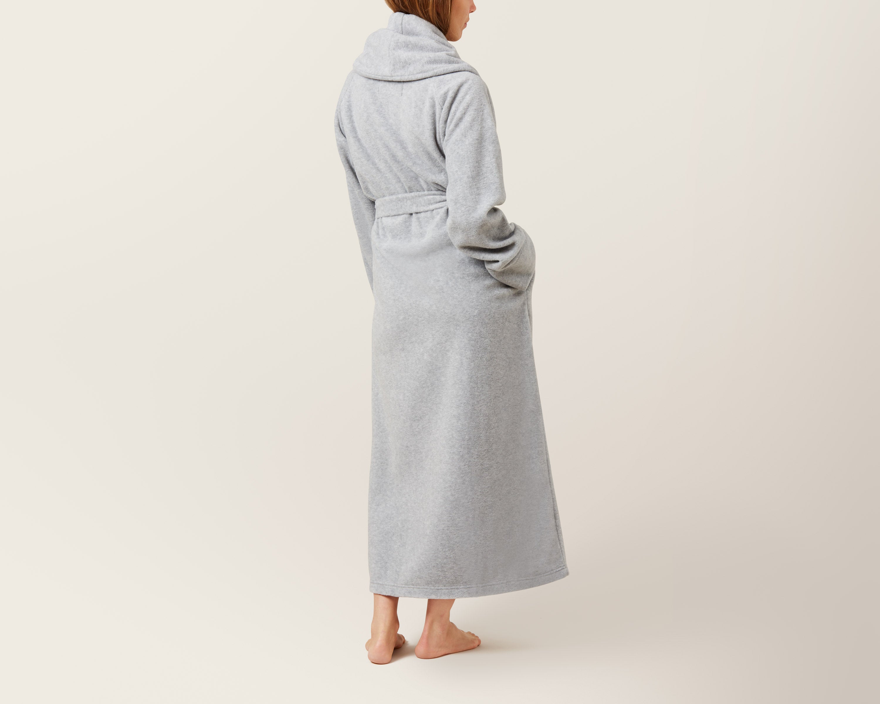 Mount everest fleece badekåbe - Light grey