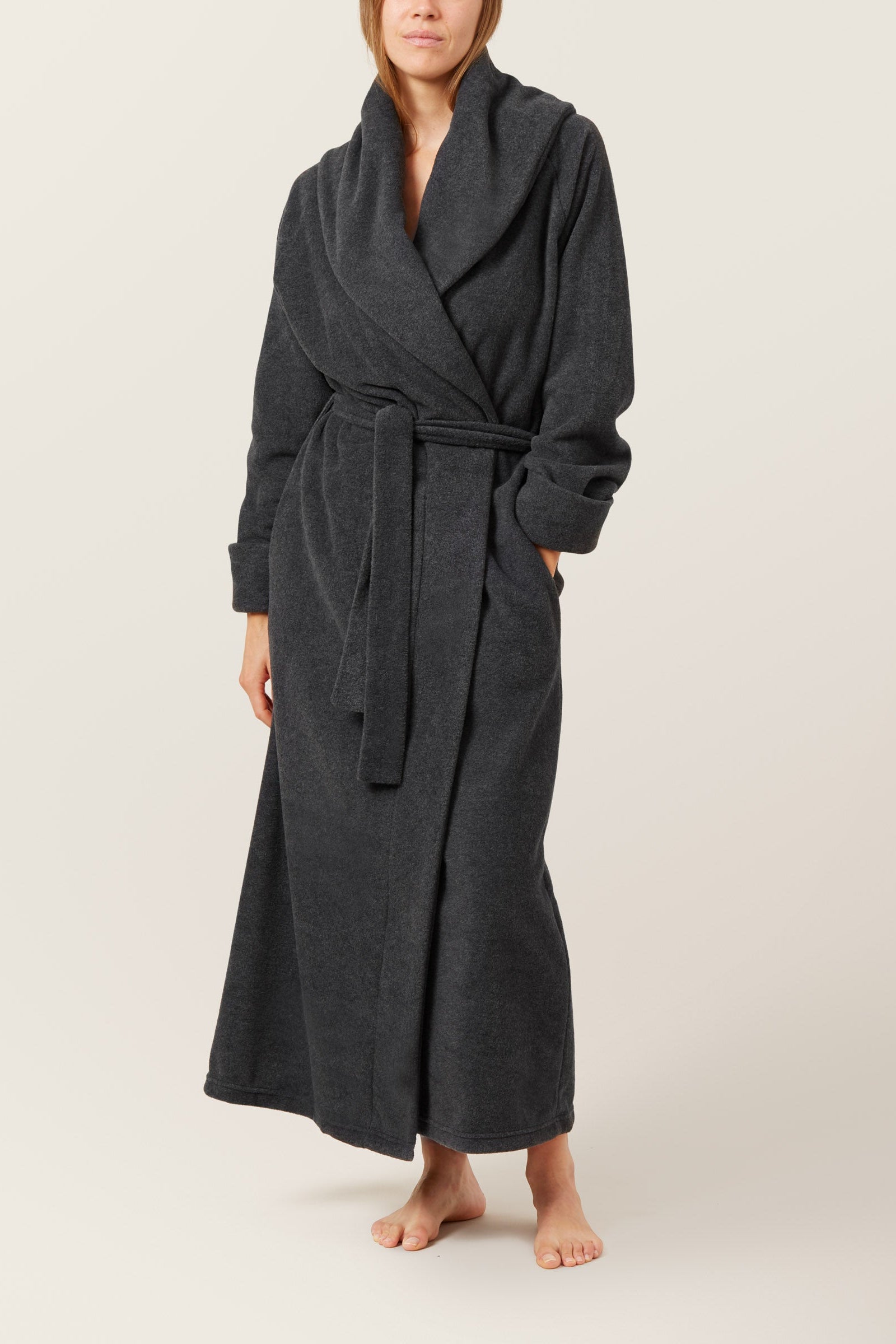 Mount everest fleece badekåbe - Dark grey