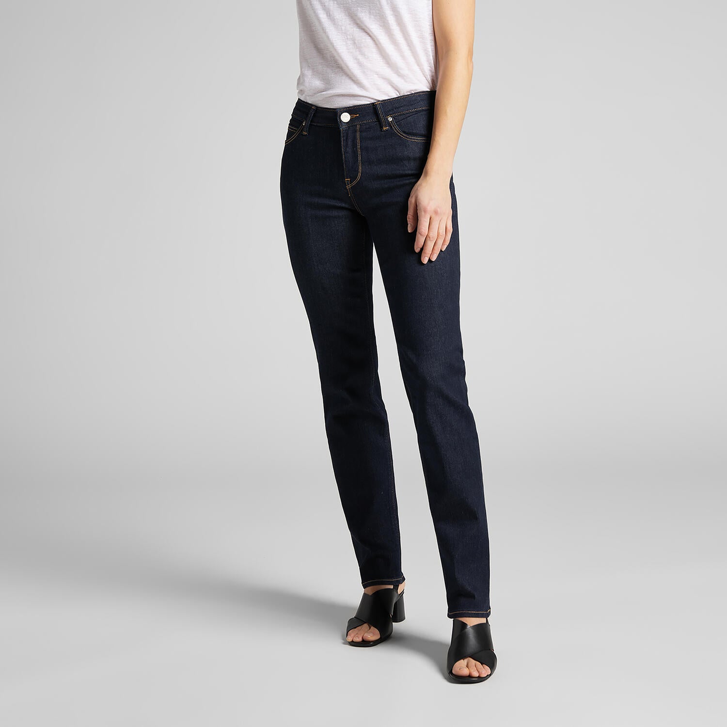 Marion straight leg jeans - dark blue