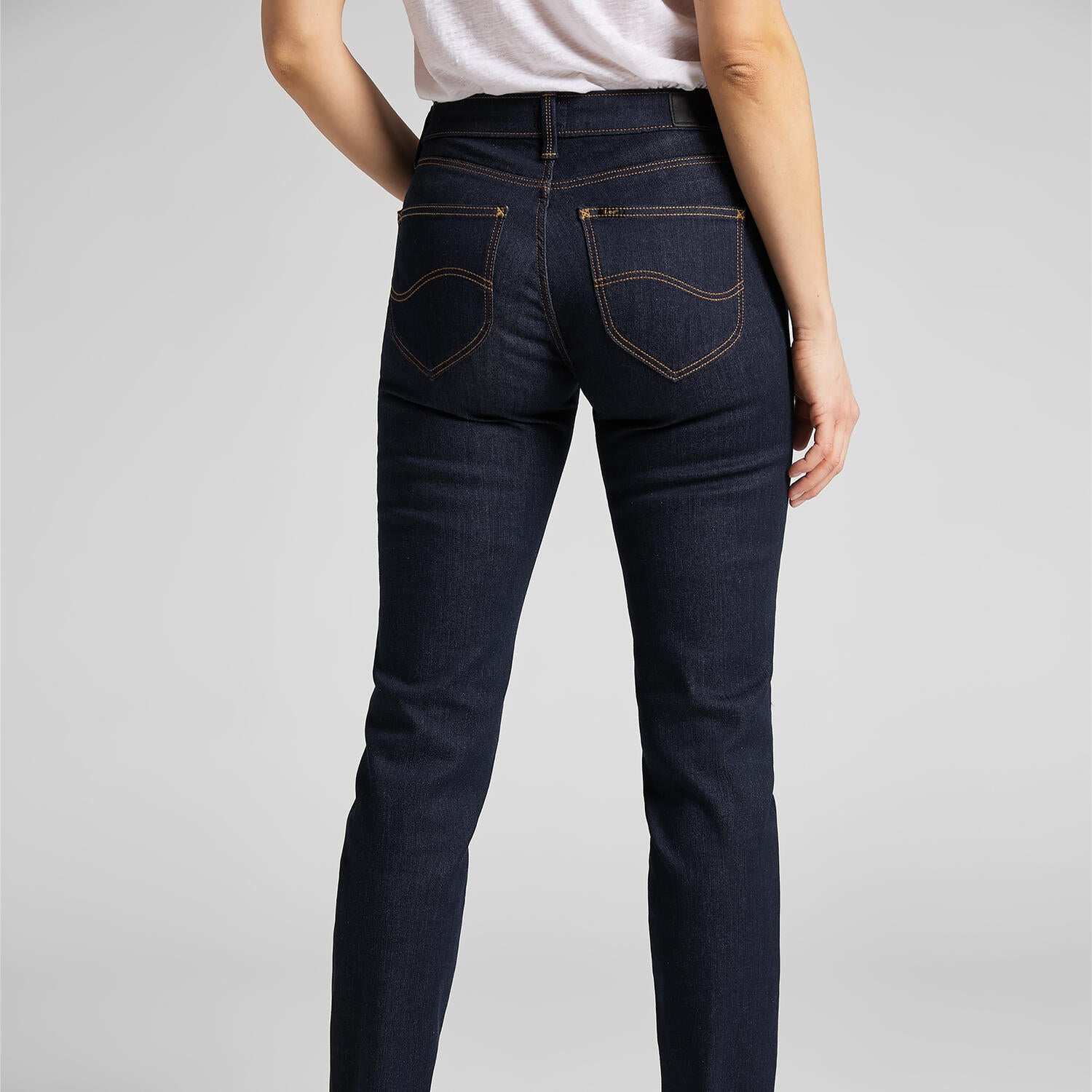 Marion straight leg jeans - dark blue