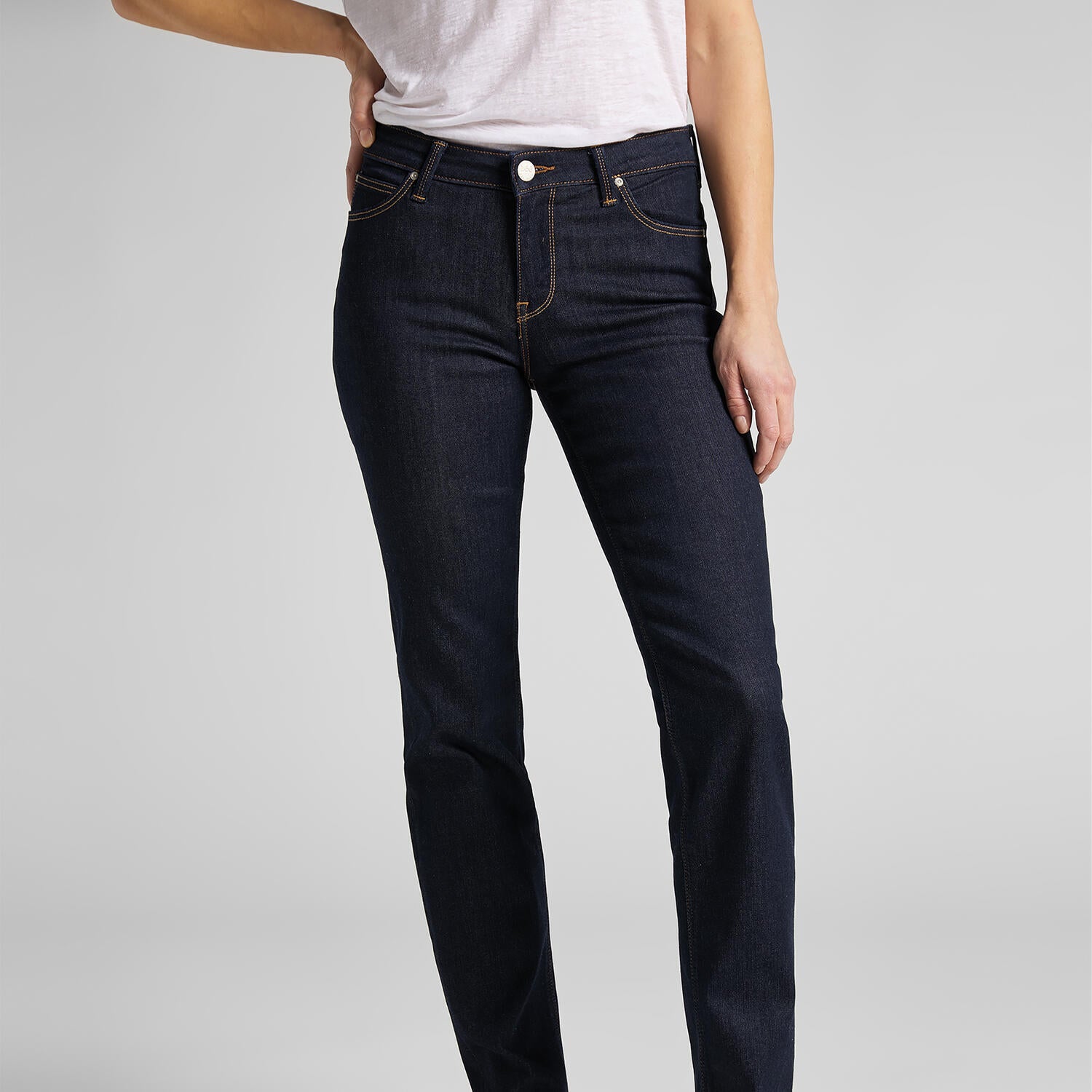 Marion straight leg jeans - dark blue