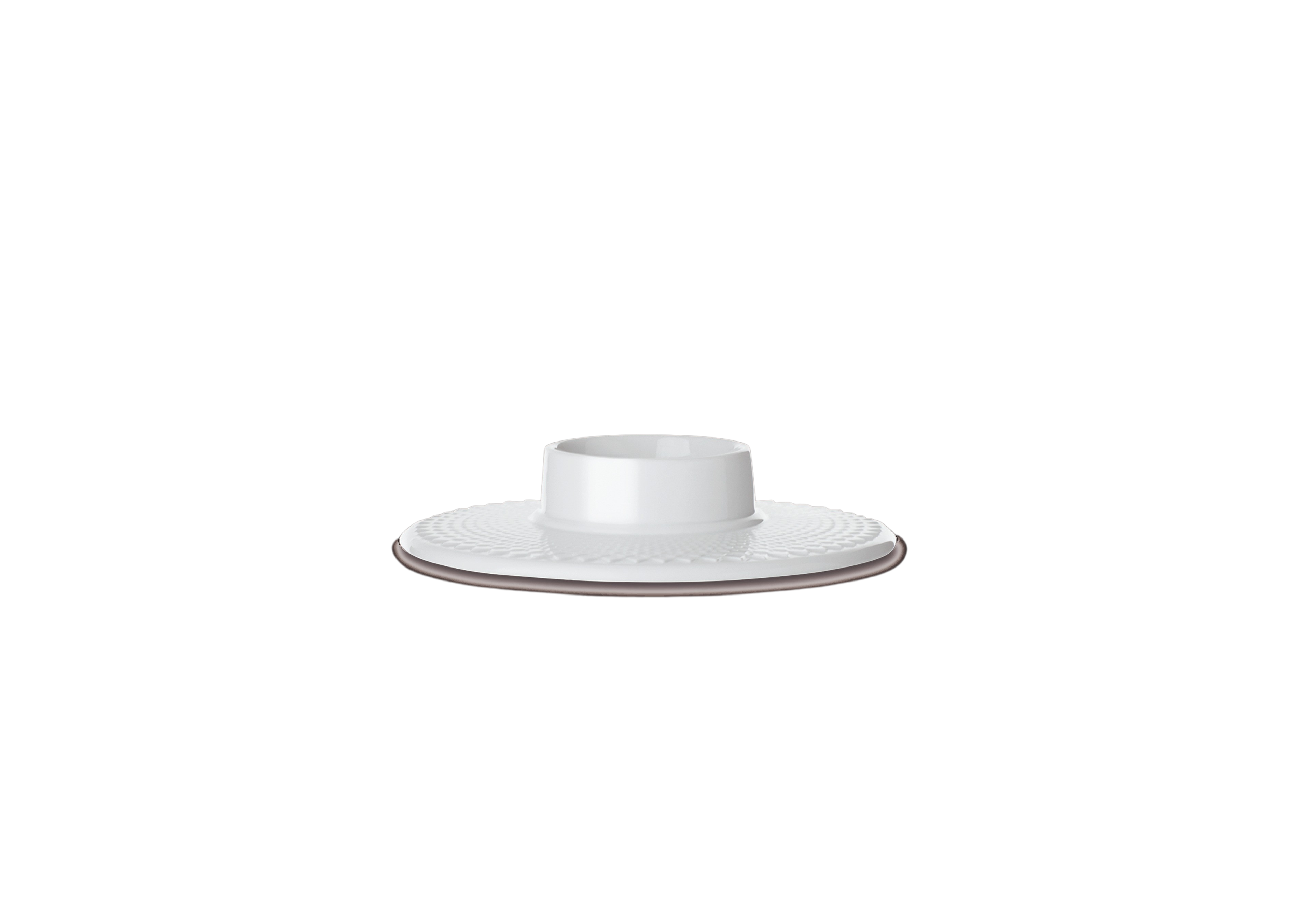 Rhombe bloklysestage, hvid - Ø14.5 cm