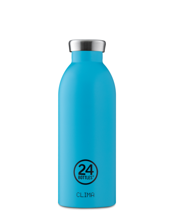 24Bottles Clima termoflaske, Lagoon Blue - 500 ml. - Bahne