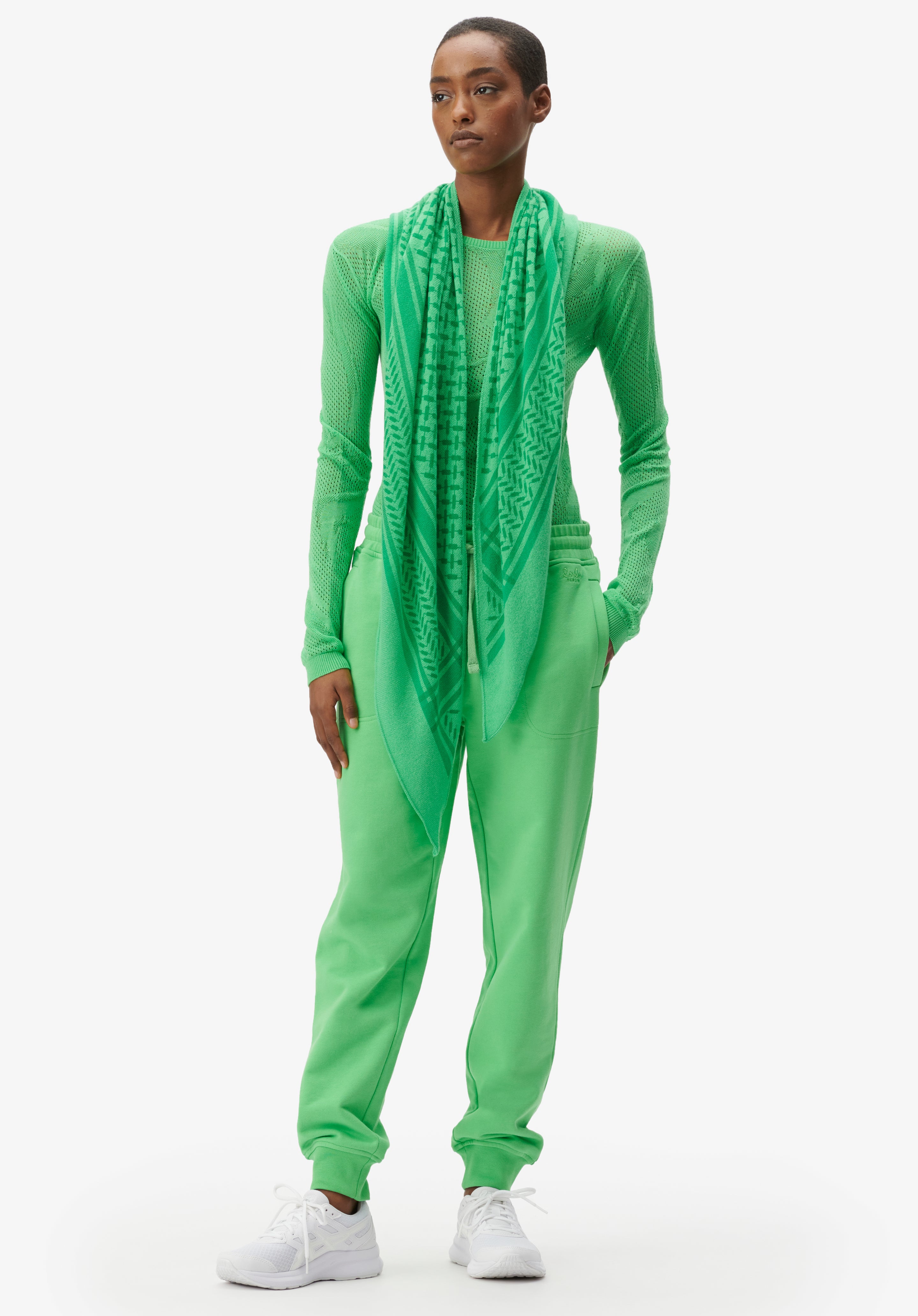 Triangle Trinity Classic M tørklæde - Dark Apple Green