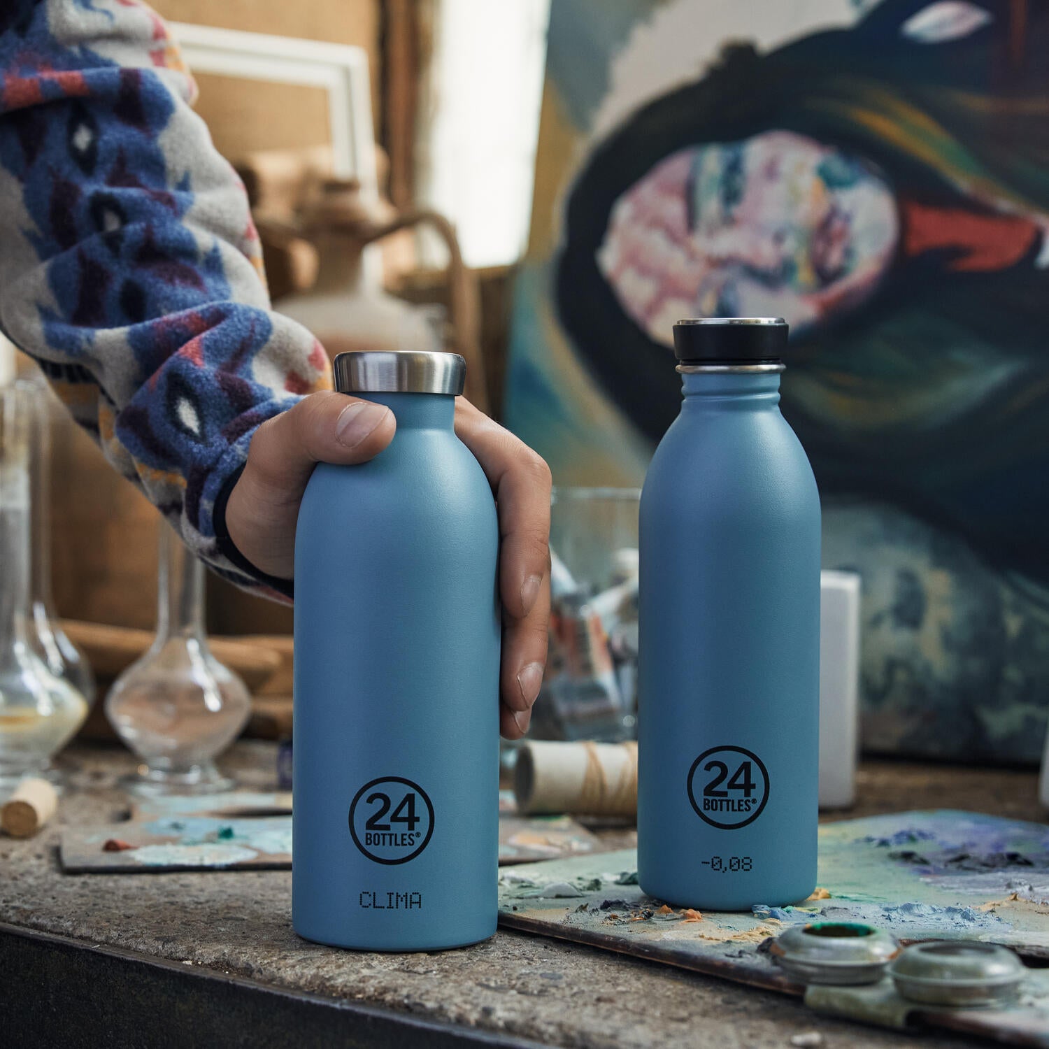 24Bottles Clima flaske, Atlantic bay - 500 ml. - Bahne