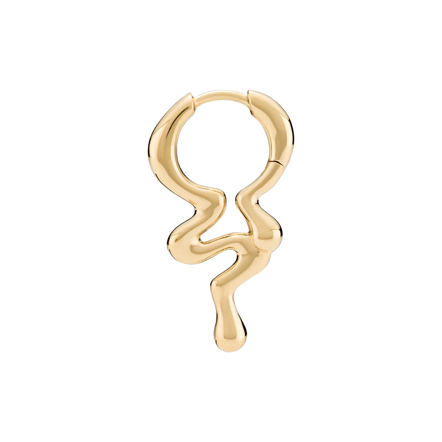 Maya Huggie ørering - forgyldt