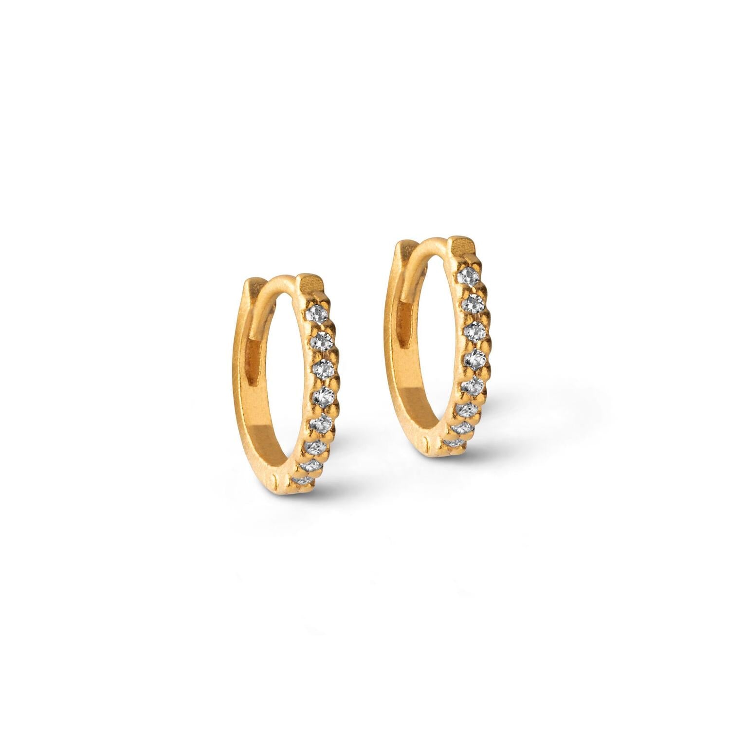 Hoops Petite Flora - 18 karat forgyldt