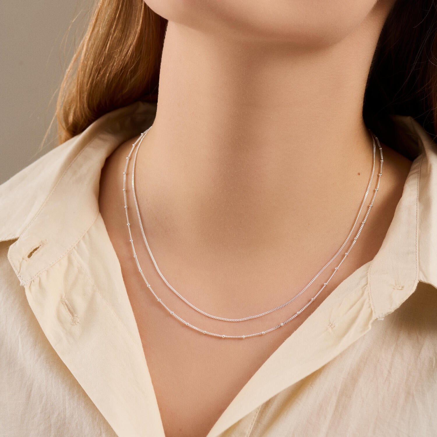 Galaxy halskæde - forgyldt