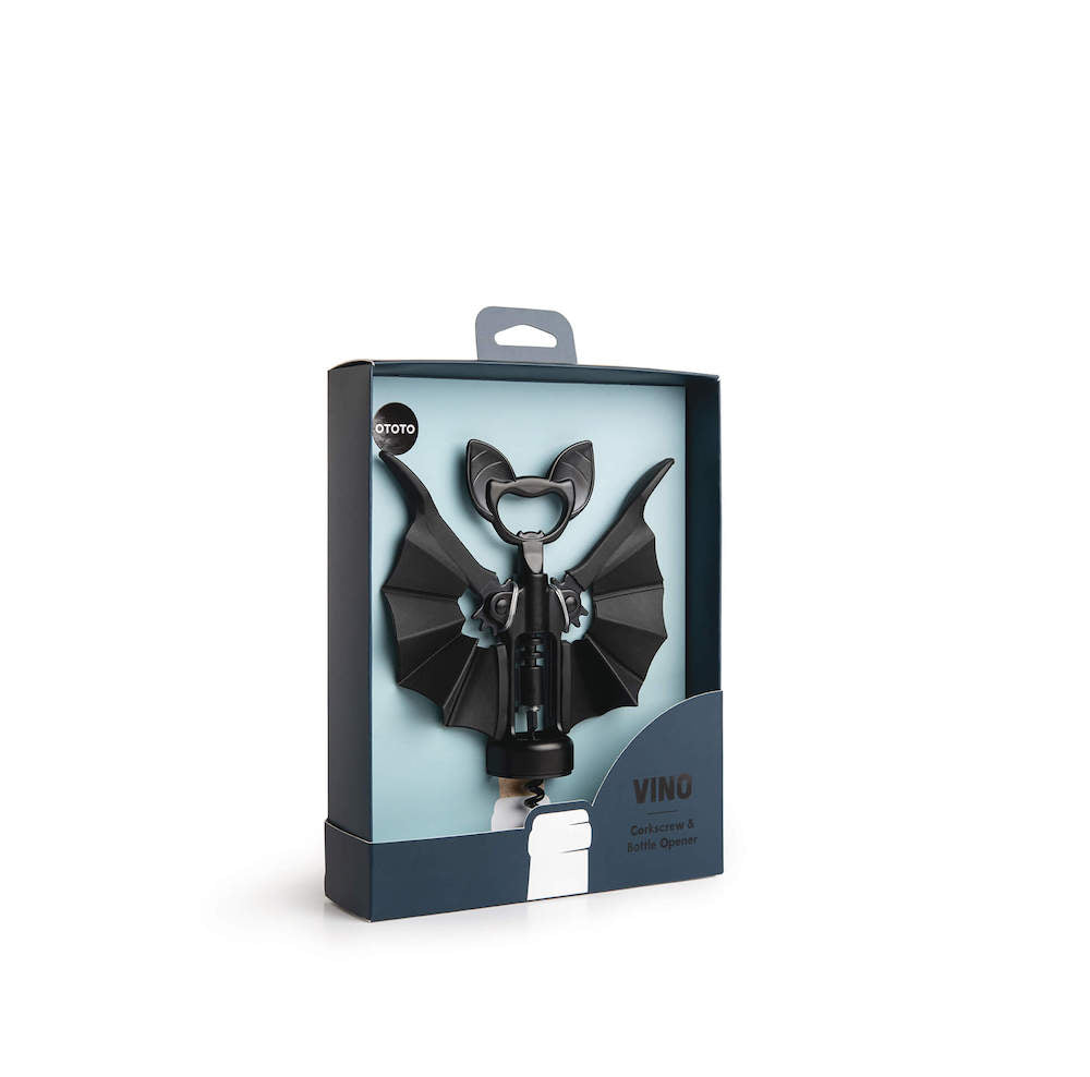Vino oplukker & proptrækker - Sort