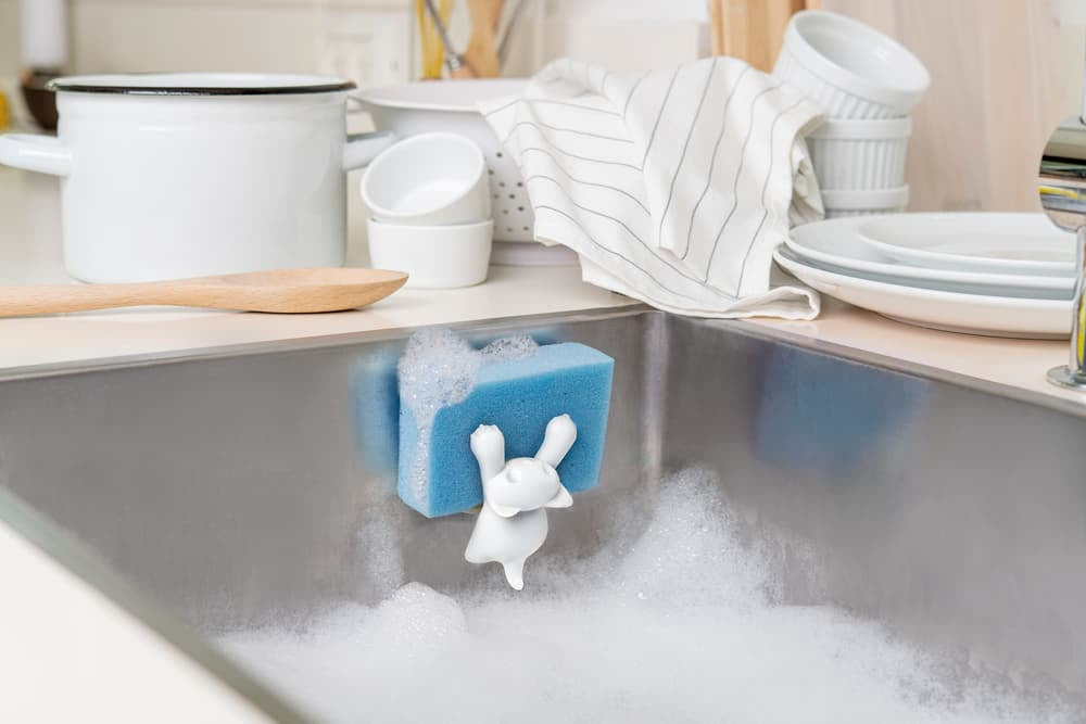 Scrubby holder til svamp - Hvid