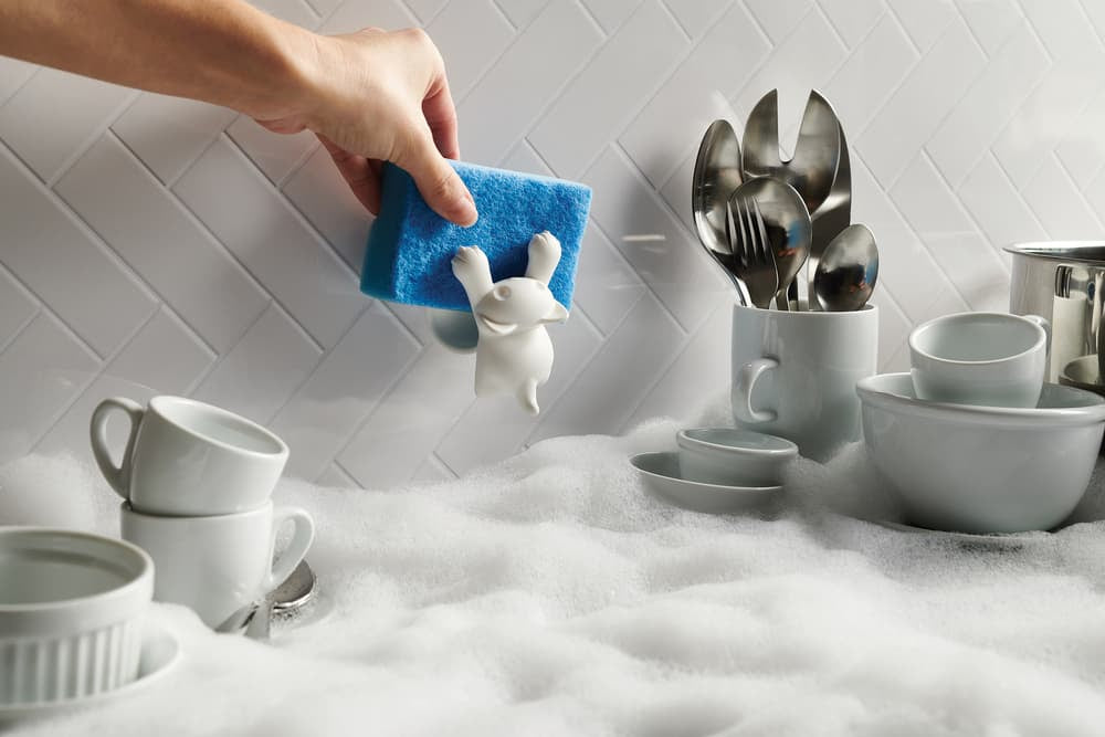 Scrubby holder til svamp - Hvid