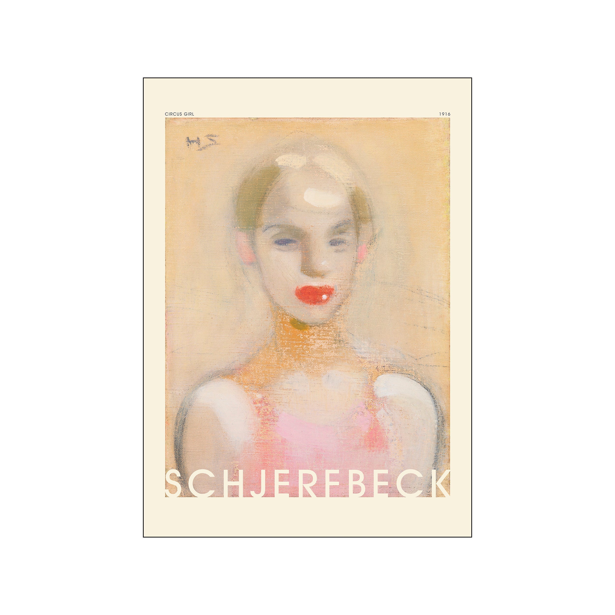 PSTR Studio x Helene Schjerfbeck Circus Girl plakat