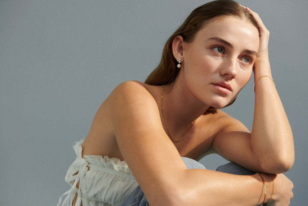 Ocean Treasure ørestikkere - forgyldt