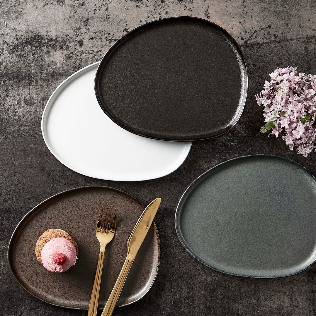 Organic frokosttallerken - Titanium Black