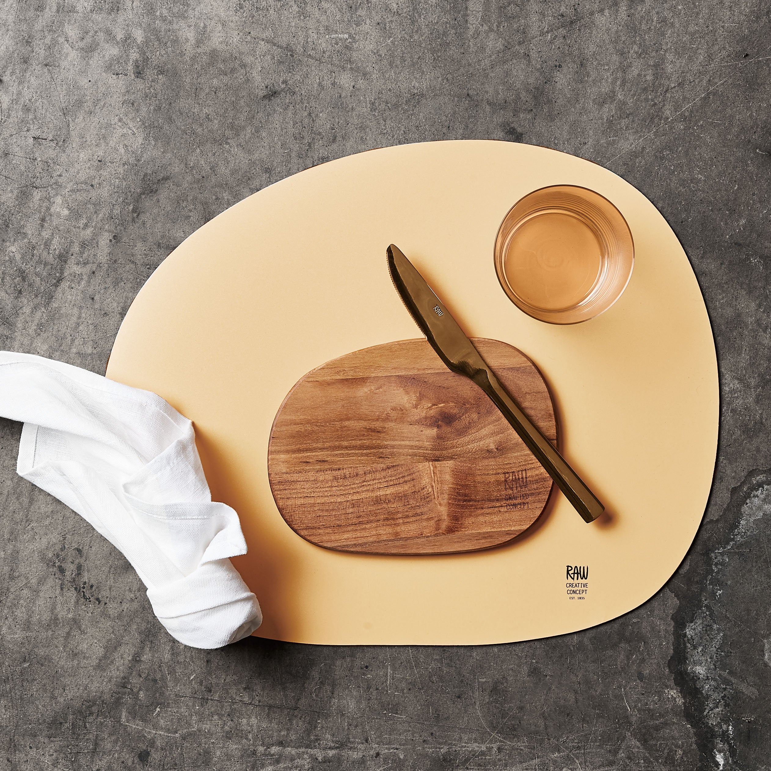 Teak smørebræt, natur - 2 stk.