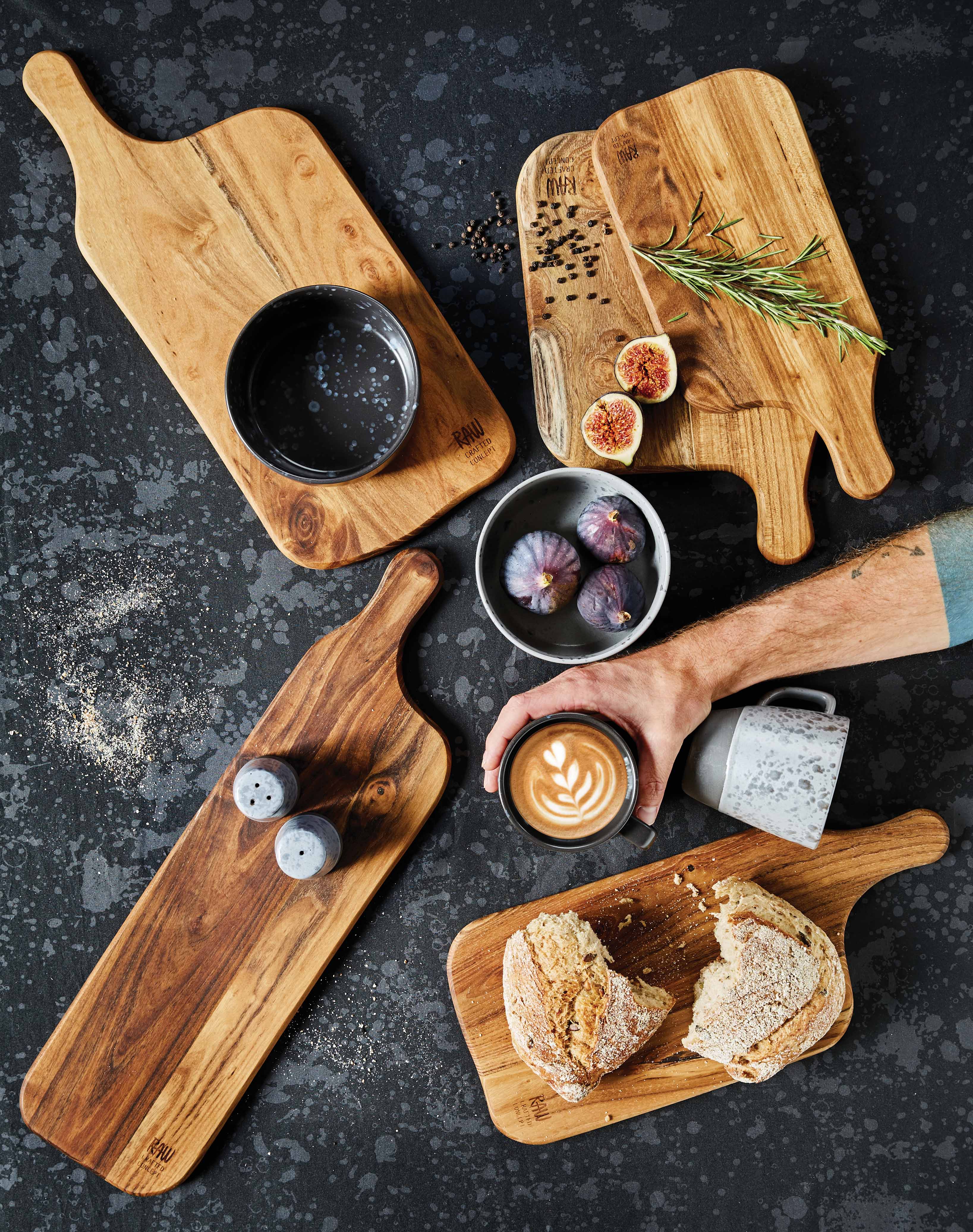 RAW skærebræt, natur - 50x14 cm.