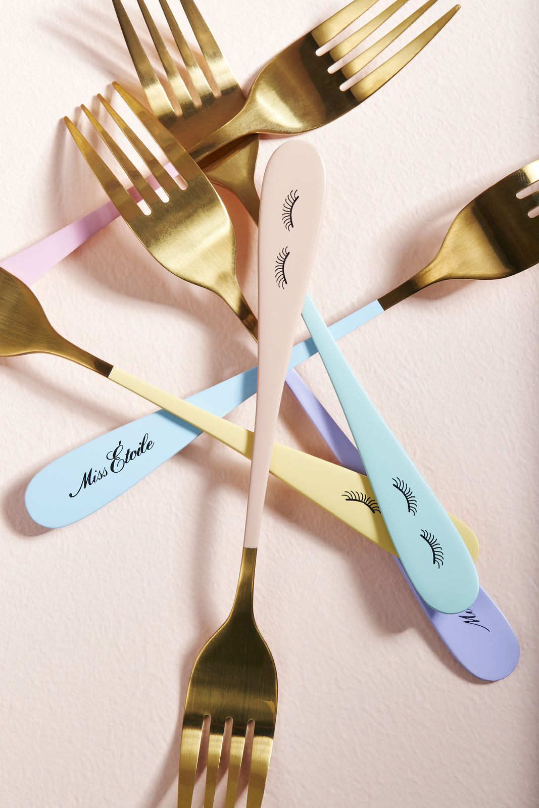 Gaffelsæt, multi - 6 stk.