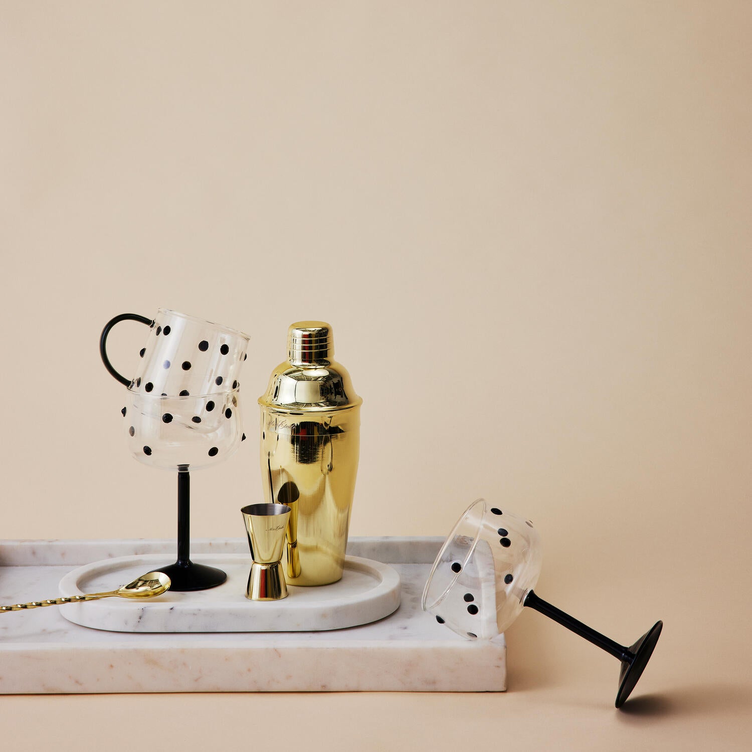 Miss Etoilé cocktail shaker - guldfarvet