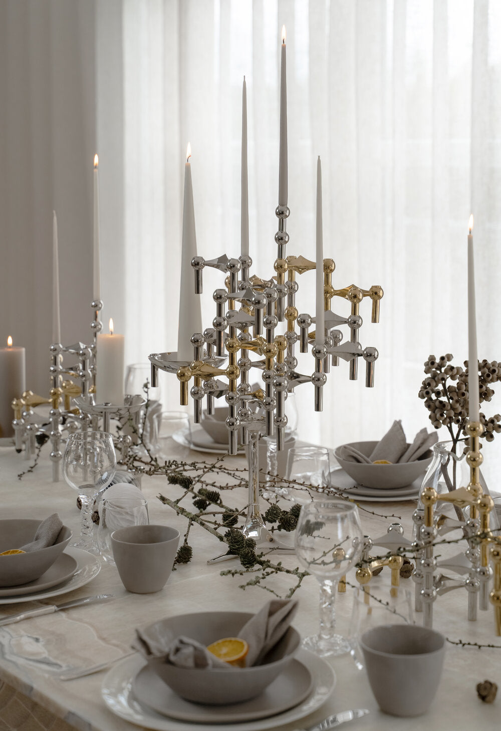 Kertelys, hvid - 6 stk.