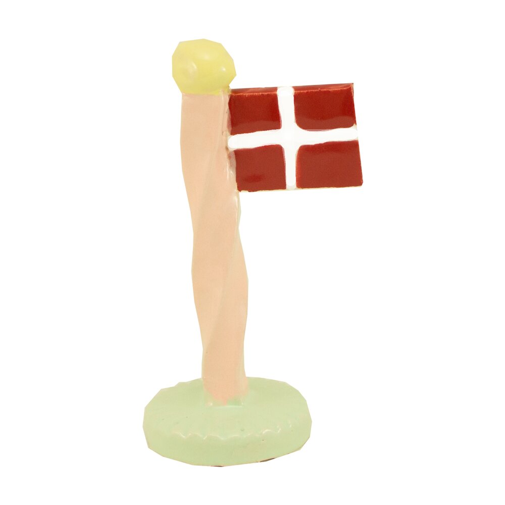 Swirl pastel flag, assorteret - H10-14cm.