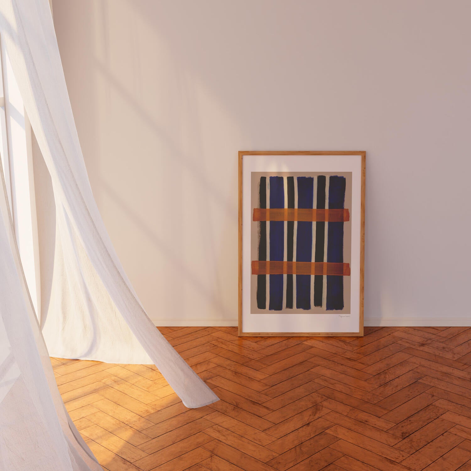 The Poster Club x Berit Mogensen Lopez Checkered plakat - 30x40 cm.