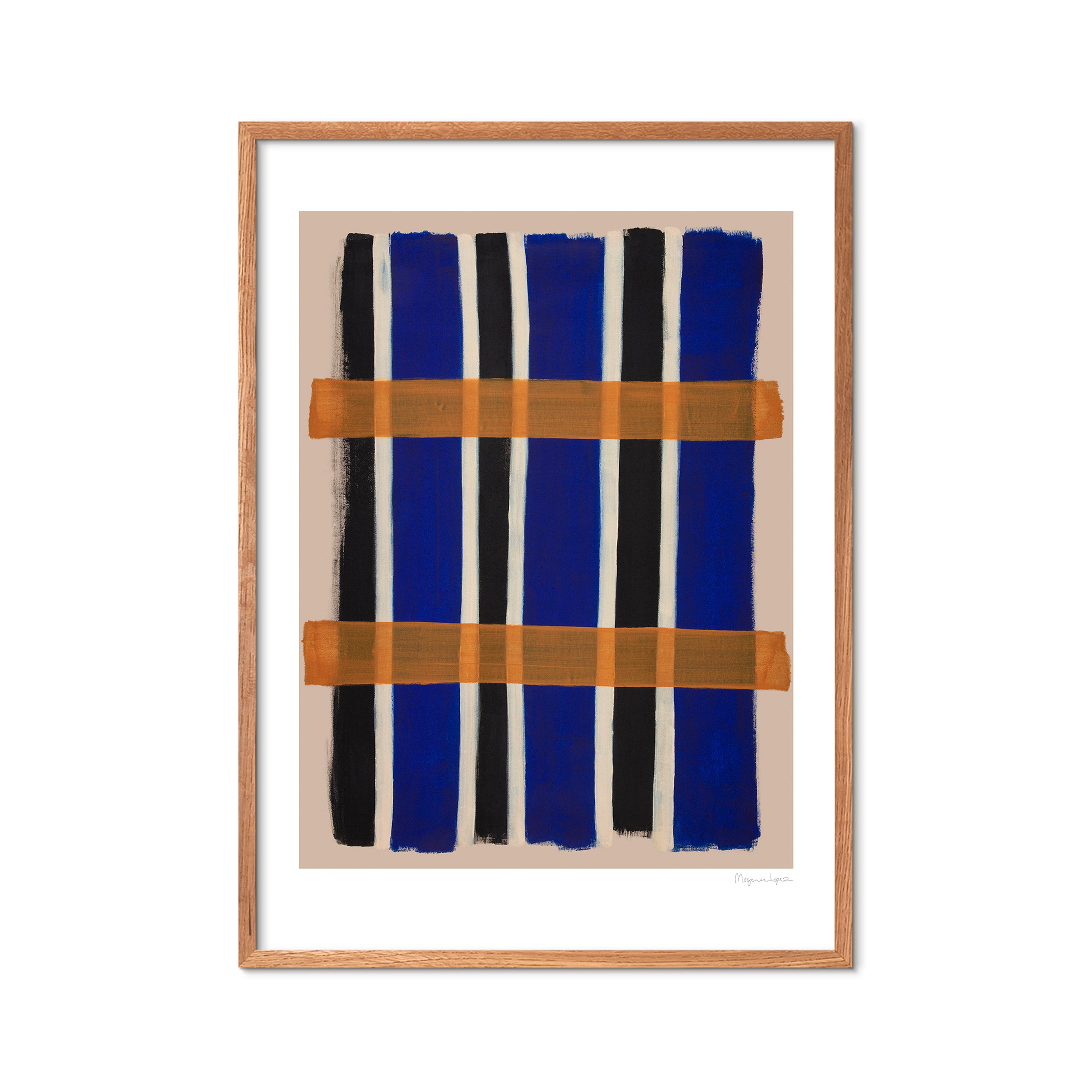 The Poster Club x Berit Mogensen Lopez Checkered plakat - 30x40 cm.