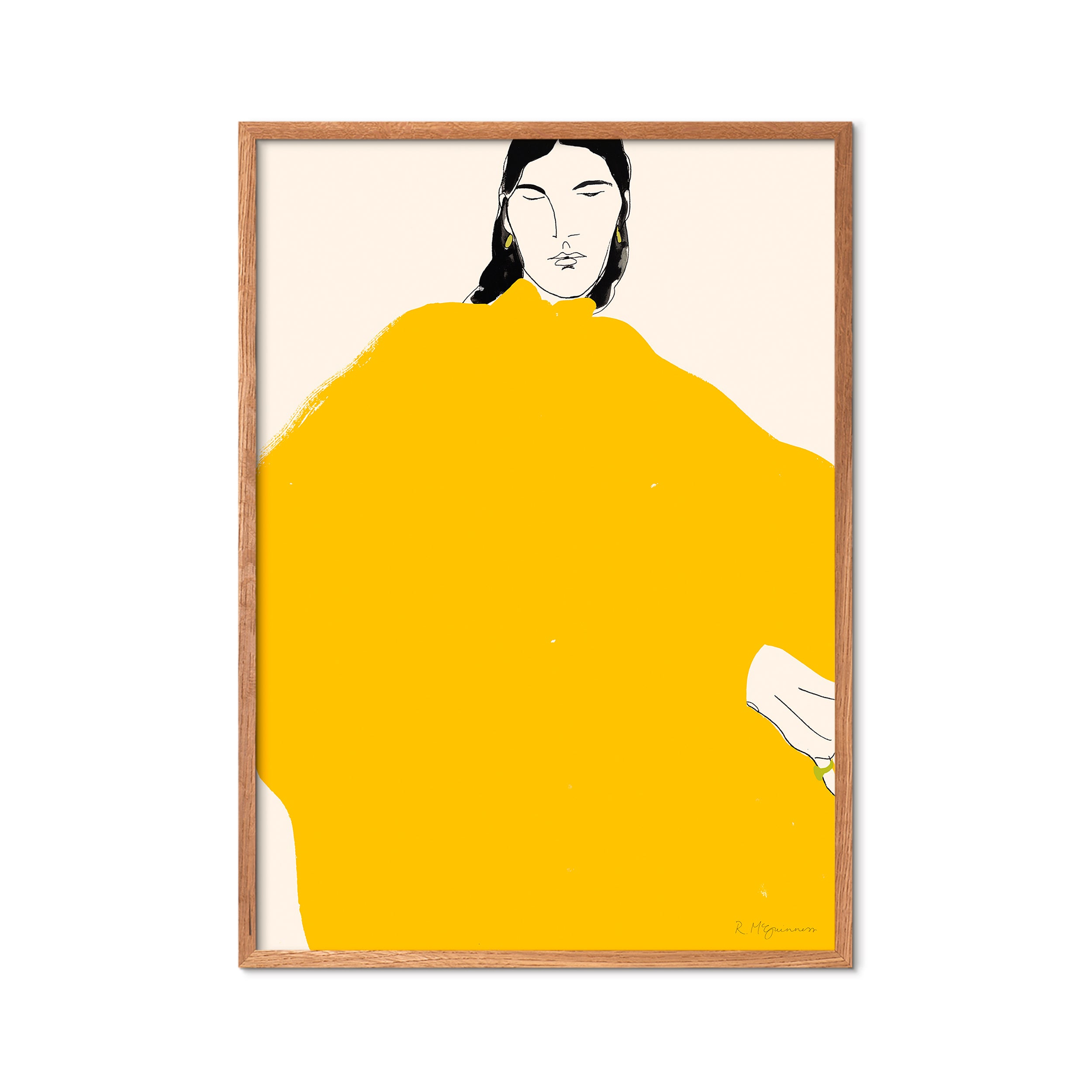 The Poster Club x Rosie McGuinness Yellow Dress plakat